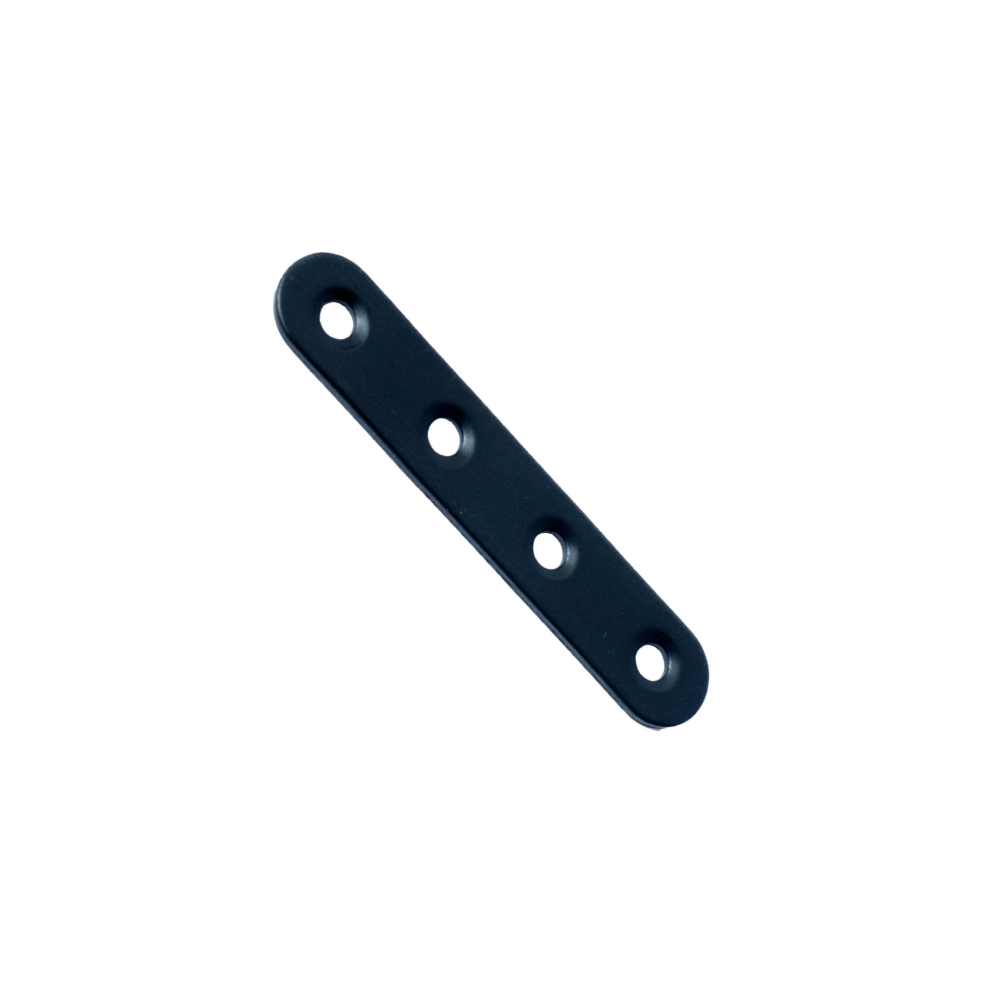 Banda asamblare, plata, otel zincat, 80 x 15 x 2 mm, negru