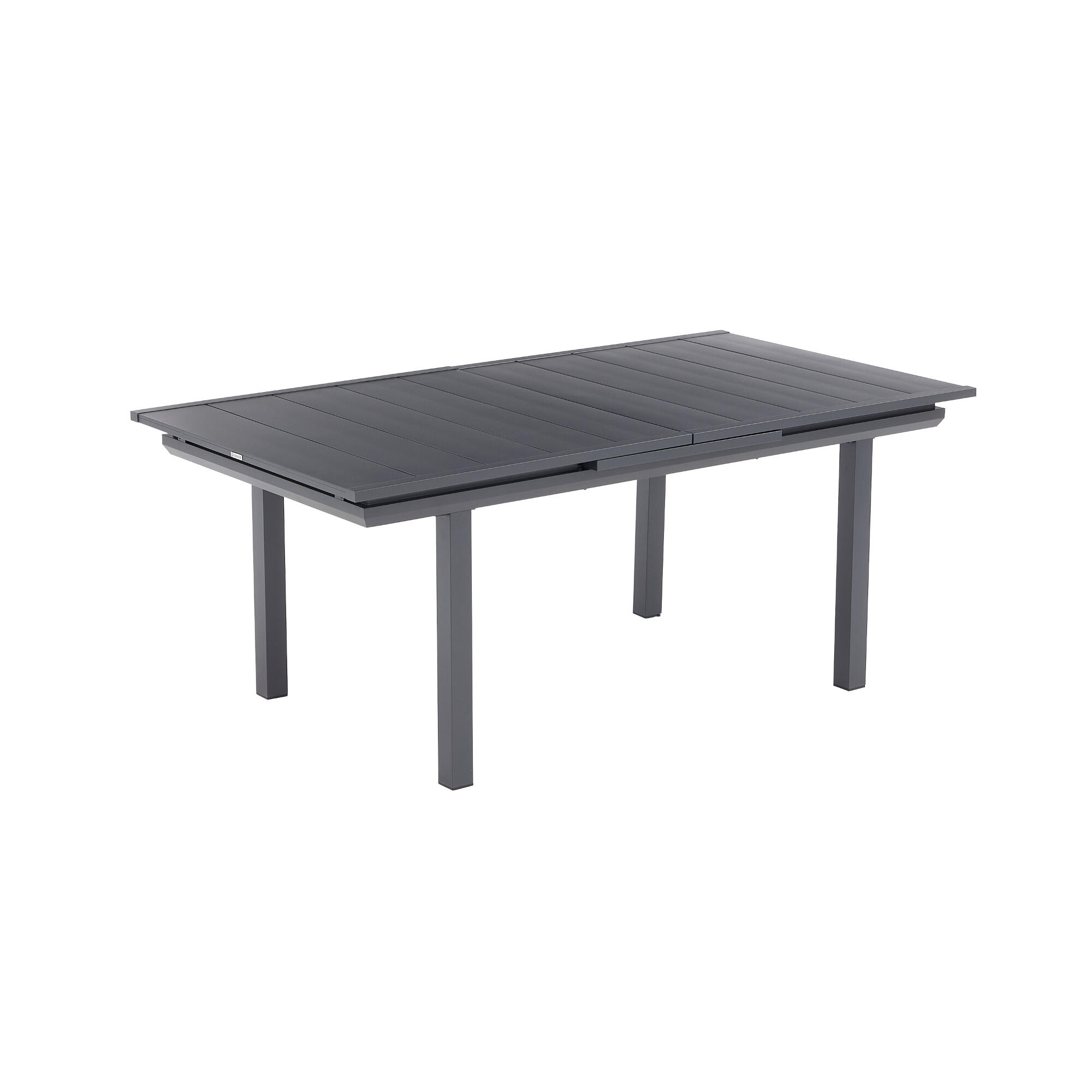 Masa gradina Naterial Odysea, pentru 10 persoane, aluminiu, extensibila, 188/244 x 100 x 76 cm, gri