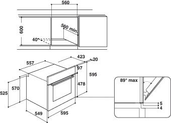 Forno da incasso elettrico multifunzione ventilato  INDESIT IFW 4844H BL pulizia vapore - 9