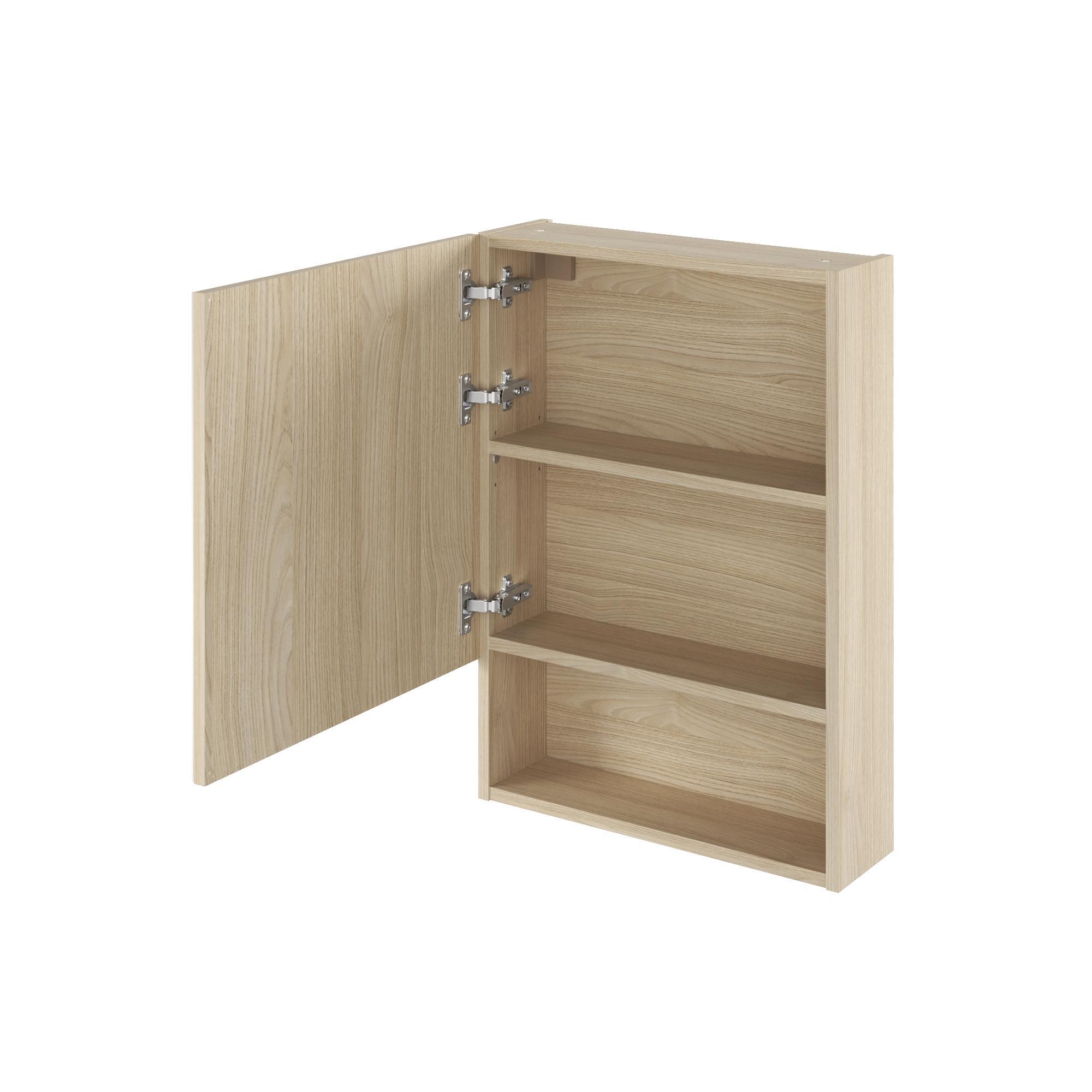 Dulap baie cu oglinda Sensea Easy, 50 x 70 x 16.1 cm, stejar