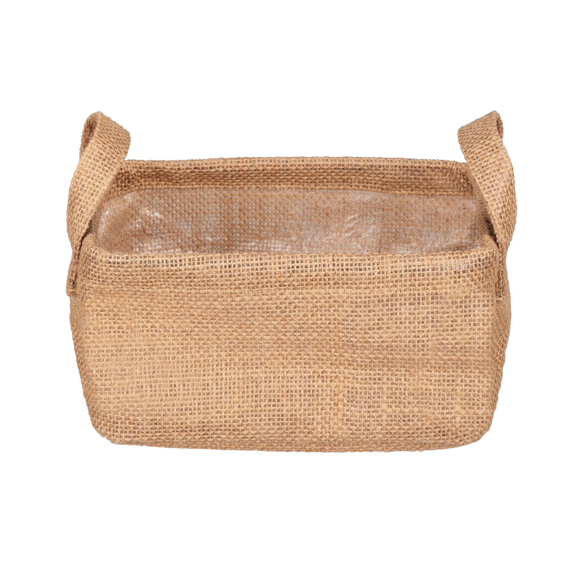Cos depozitare Juna, iuta, 20 x 15 x 15 cm, maro