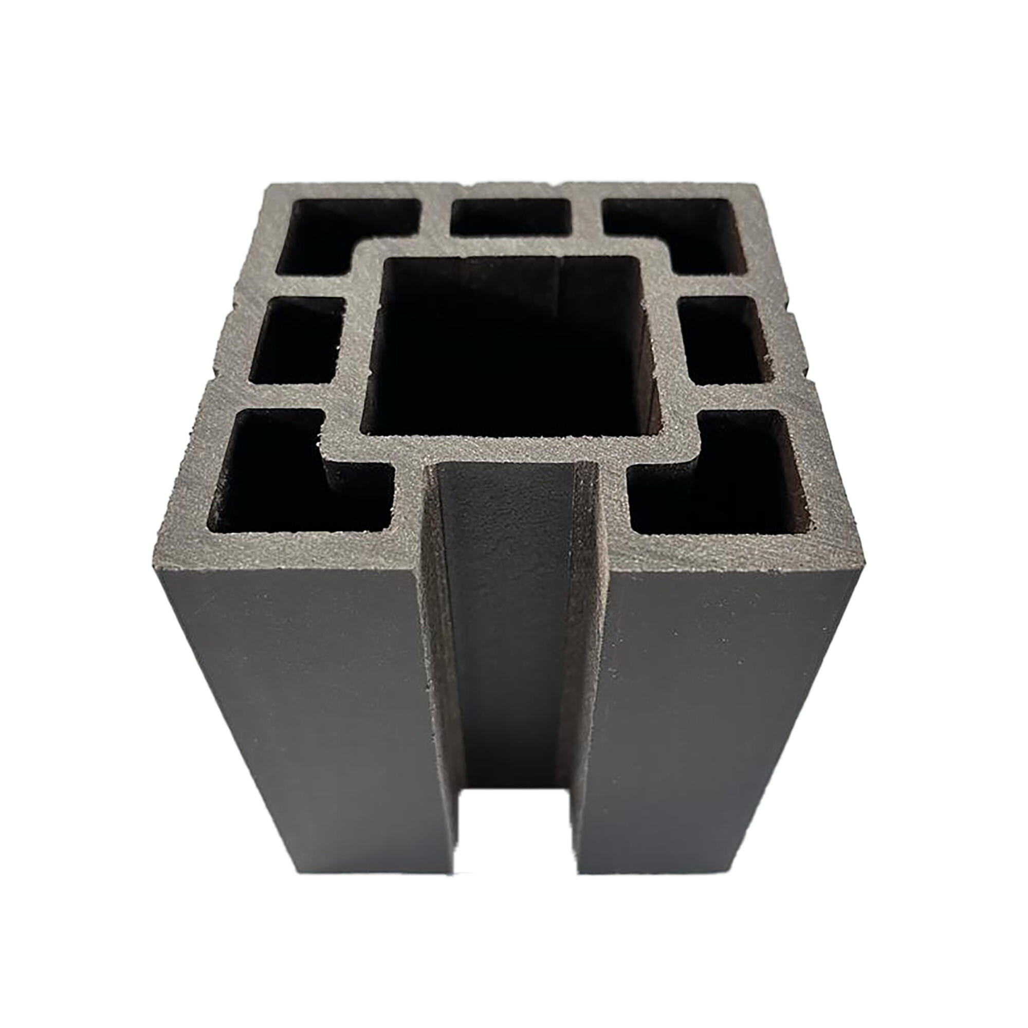 Stalp gard Wpc, capat, 110 x 110 x 1800 mm, wenge