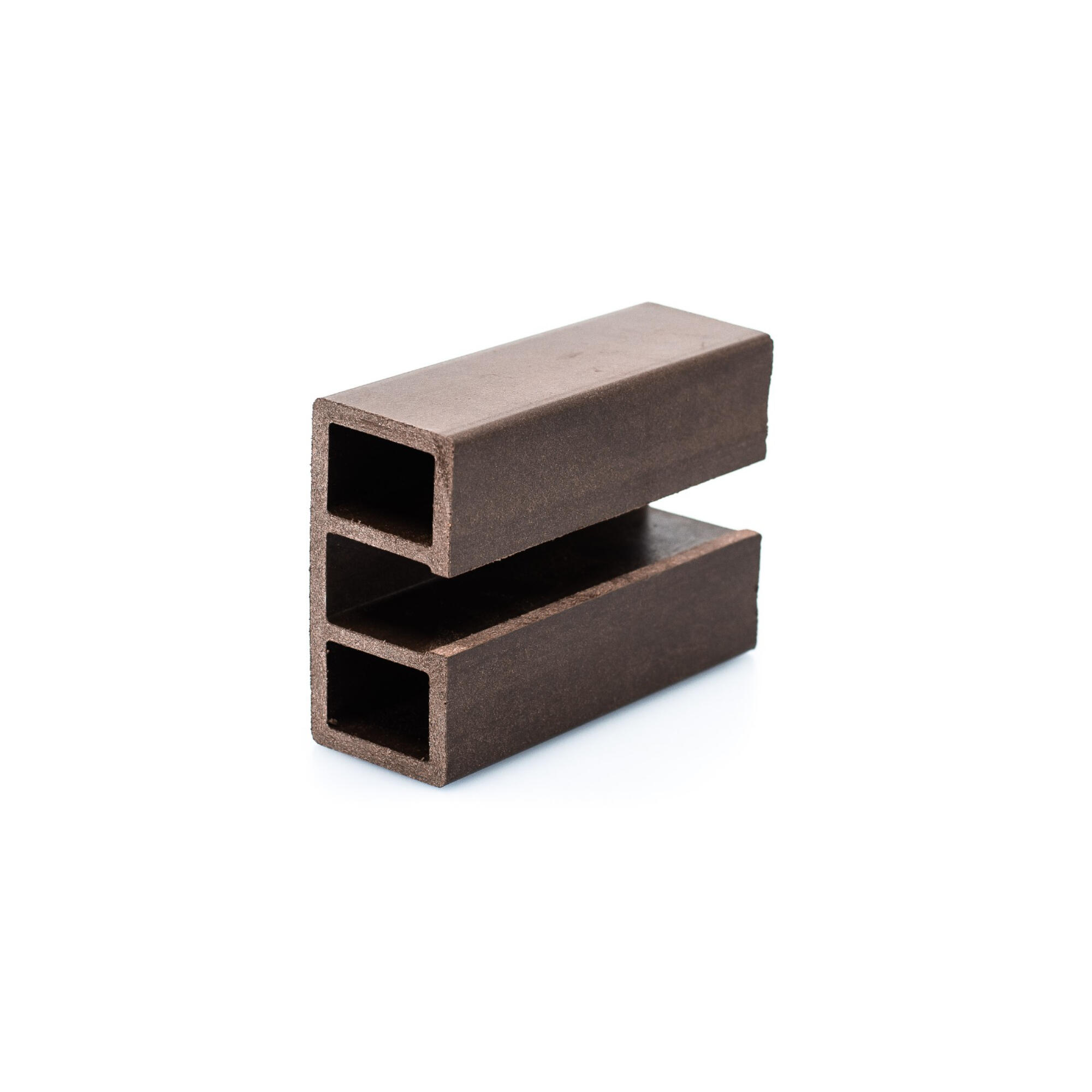 Profil U, pentru gard Wpc, 100 x50 x 1400 mm, maro wenge