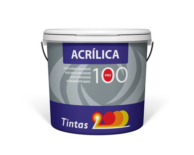 TINTA FACHADAS PRO 100% ACRÍLICA MATE TINTAS 2000 15L BRANCO