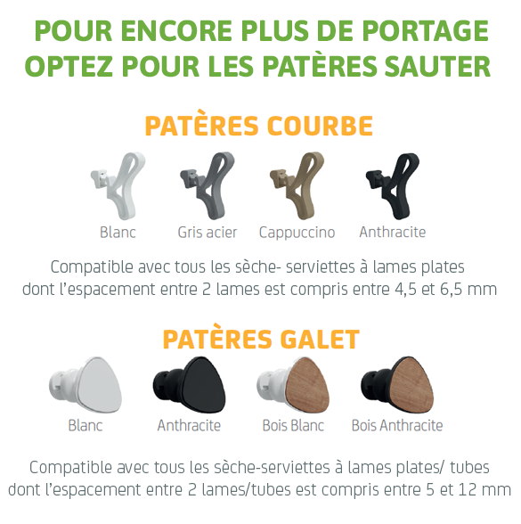 Sèche-serviettes électrique soufflant connecté 2 SAUTER 1750W Asama cappuccino - 8