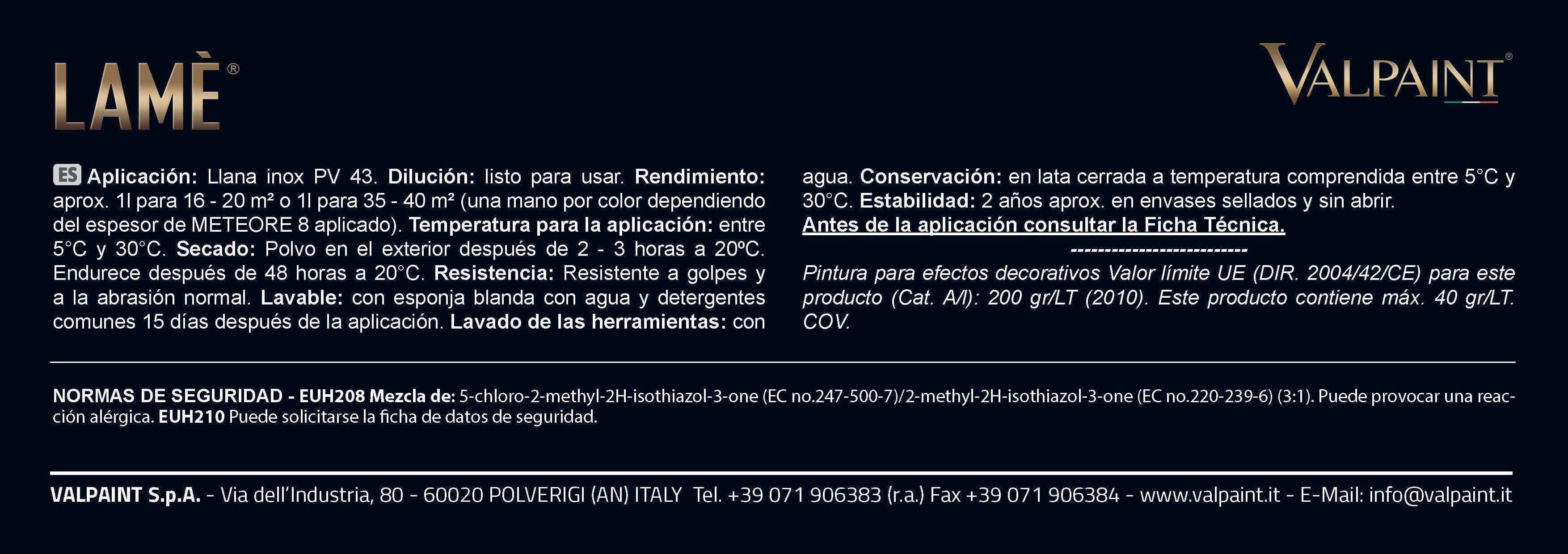 ACABADO METALIZADO LAME 259 1L - 2