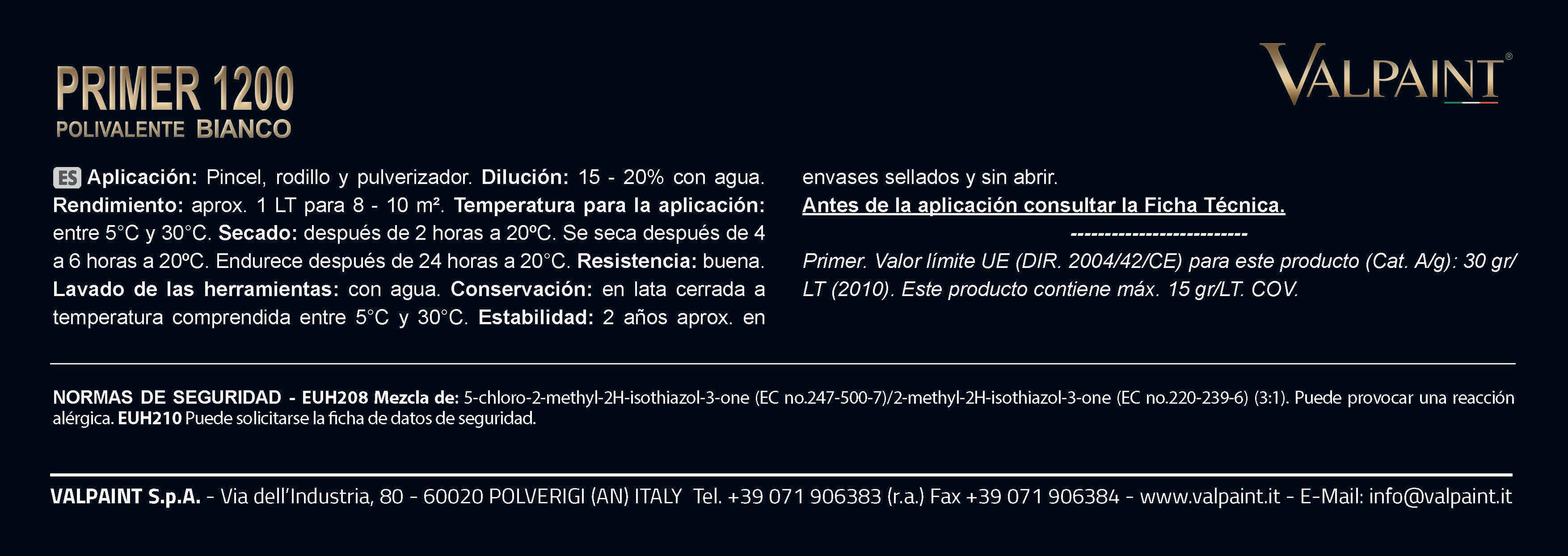 IMPRIMACIÓN PRIMER 1200 2,5L - 2