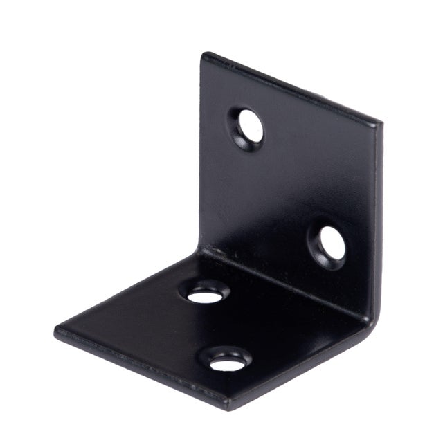 ESCUADRA DE ENSAMBLAJE LADOS IGUALES 30X30MM NEGRO