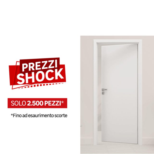 Porta battente JOKE bianco L 80 x H 210 cm reversibile