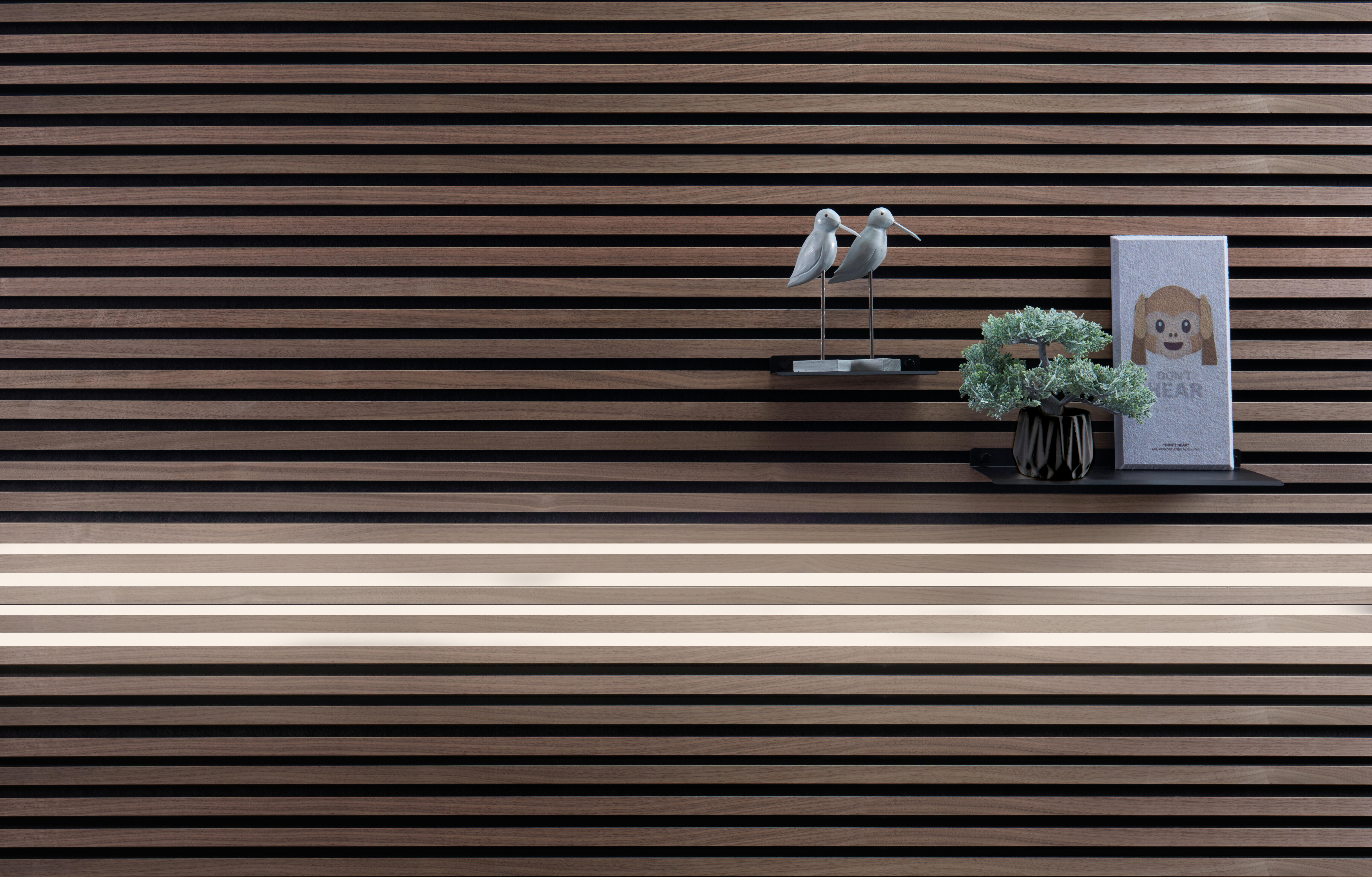 Supporto a parete  FibroTech in acciaio nero satinato 2 ganci L 19.4 x H 2.4 cm - 5