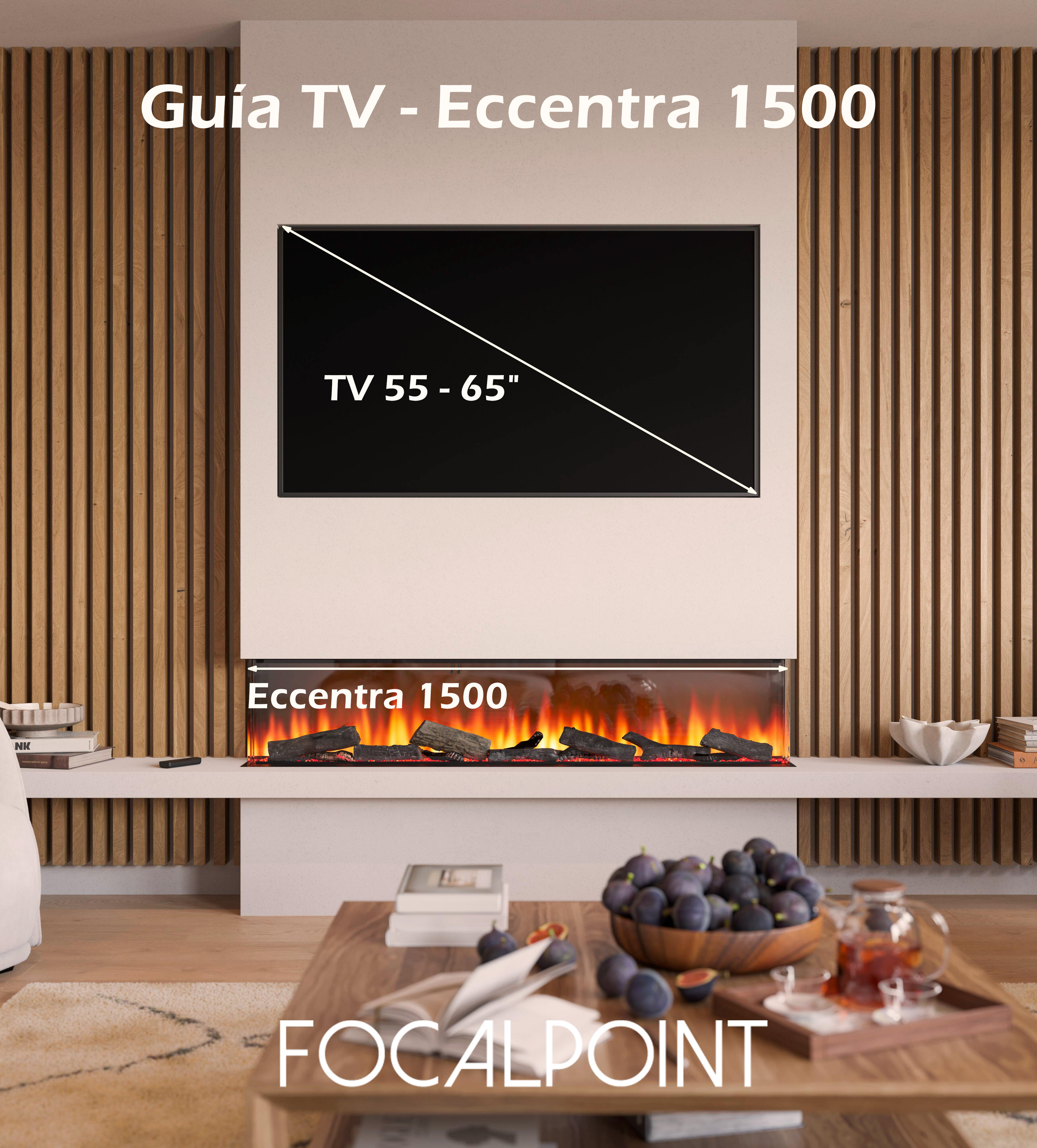 Chimenea eléctrica FOCAL POINT Eccentra 1500 - 12