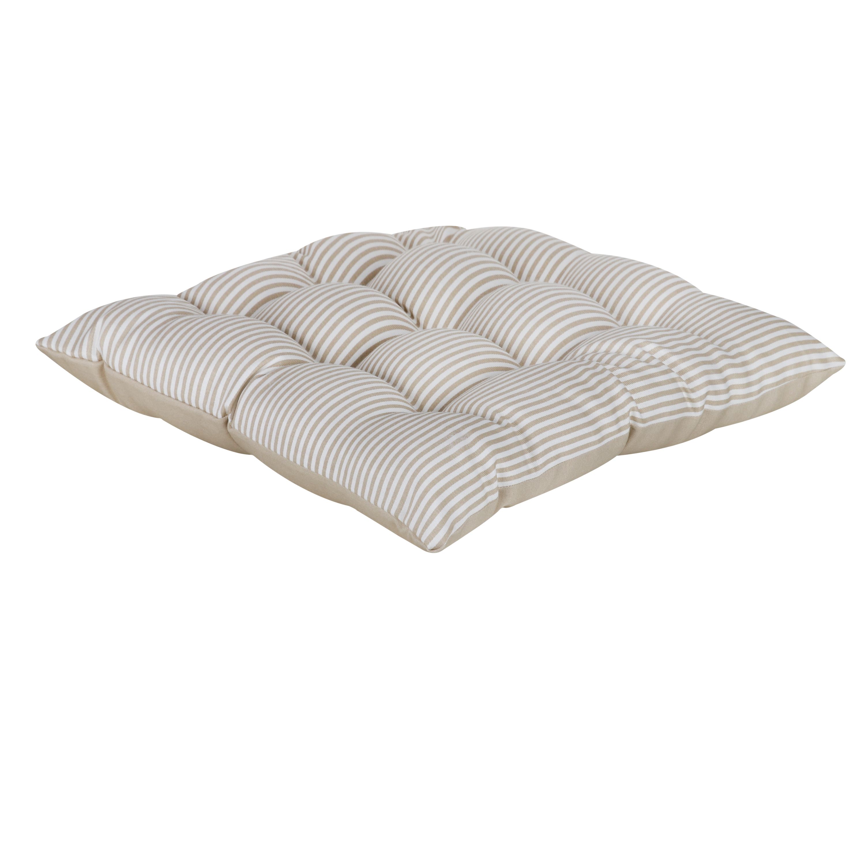 Cojín de suelo interior cuadrado Lunor algodón, poliéster algodón beige trench INSPIRE 60x60x6 cm - 5