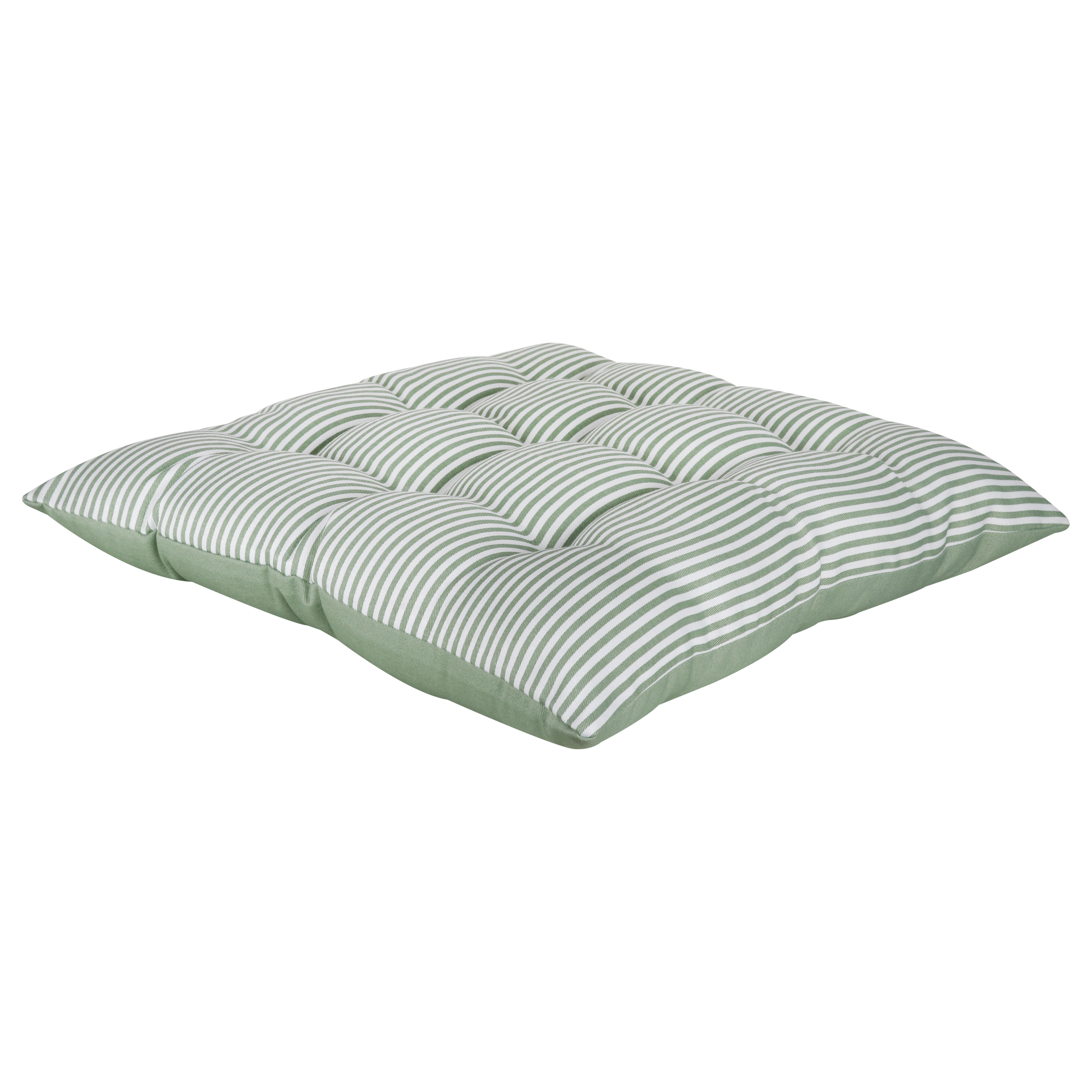 Cojín de suelo interior cuadrado Lunor algodón, poliéster verde Bali INSPIRE 60x60x6 cm  - 7