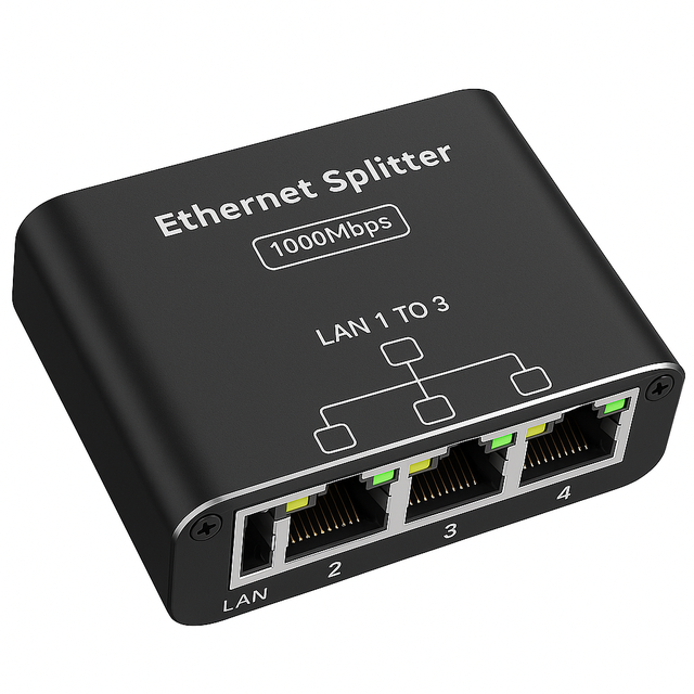 SPLITTER ETHERNET 3 SALIDAS 1000MBPS