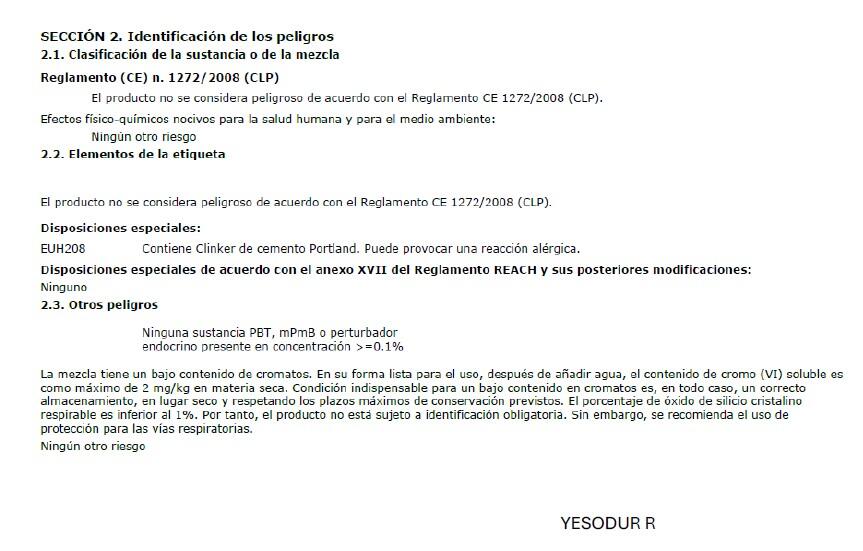 YESO CONTROLADO YEDESA YESODUR 17KG - 2