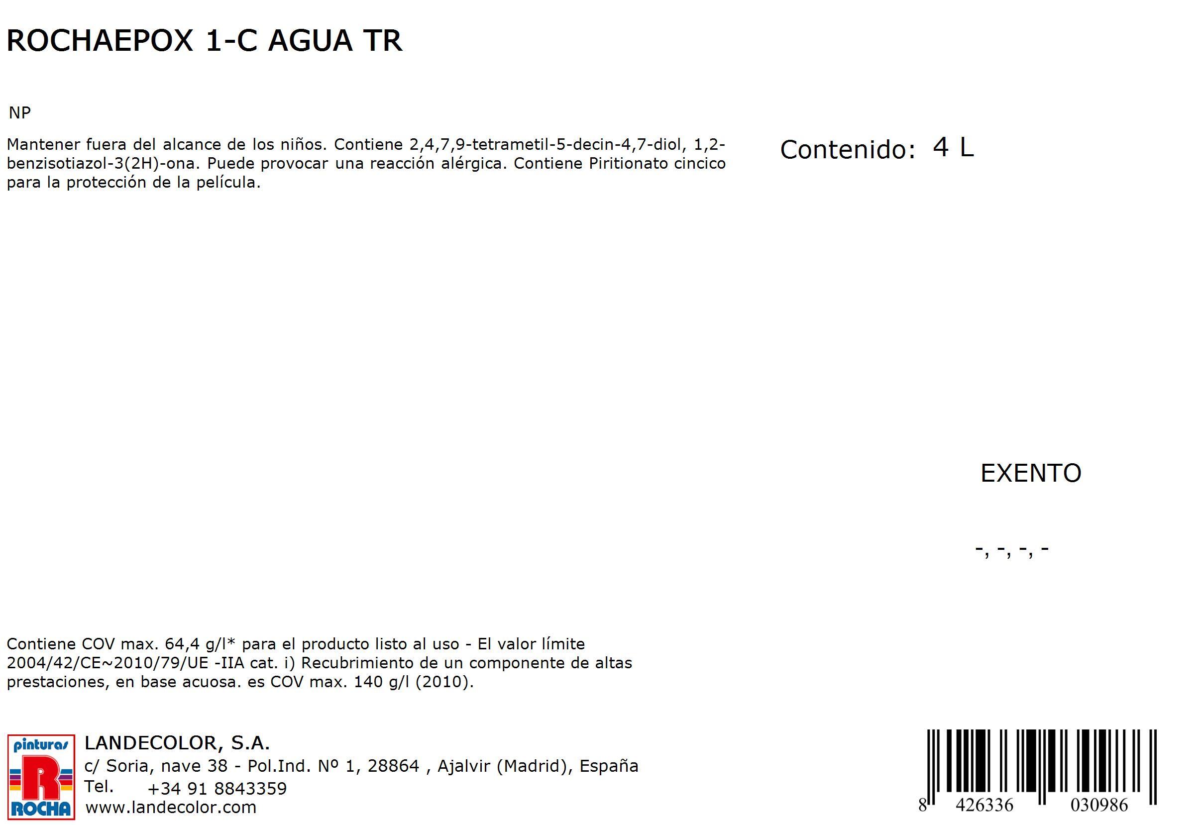 BASE PINTURA EPOXI PARA SUELOS BASE AGUA 4L TONOS INTENSOS - 2