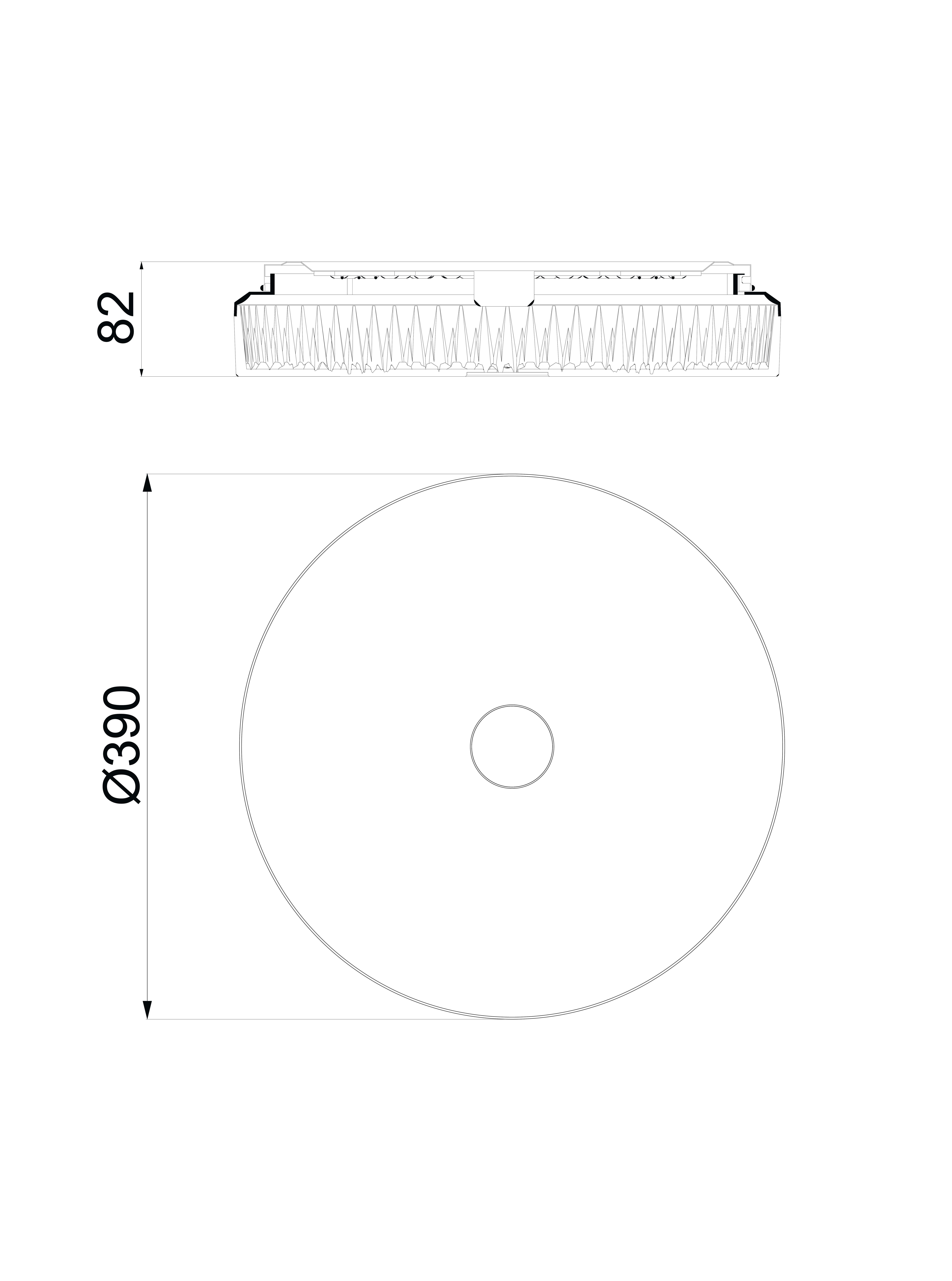 Plafón LED redondo blanco Frozen 3420 lm CCT 2700K-5000K ø30 cm IP20 - 4