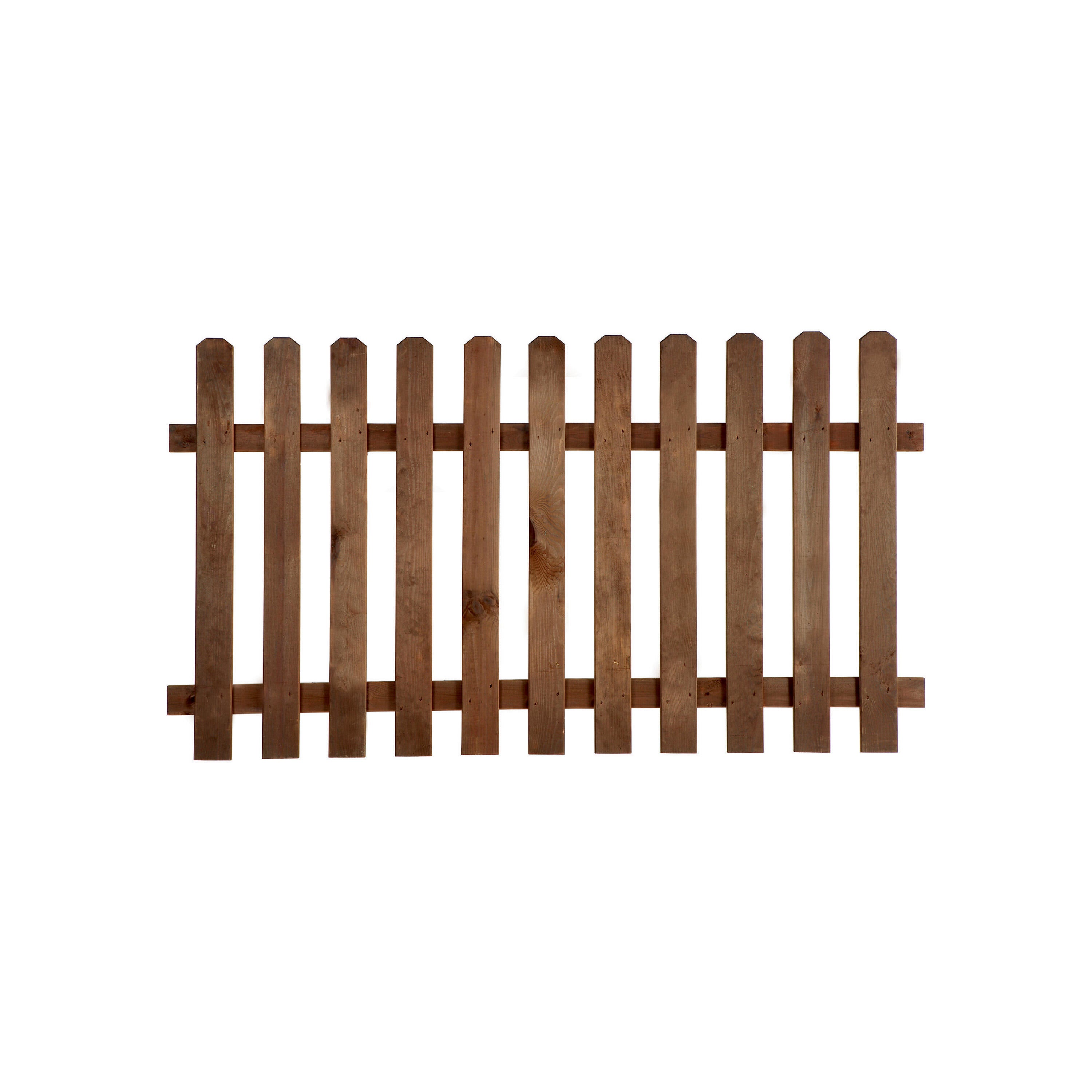 Staccionata CERLAND MUSTANG BROWN in legno naturale galvanizzato L 180 x H 100 cm, Sp 3 mm - 7