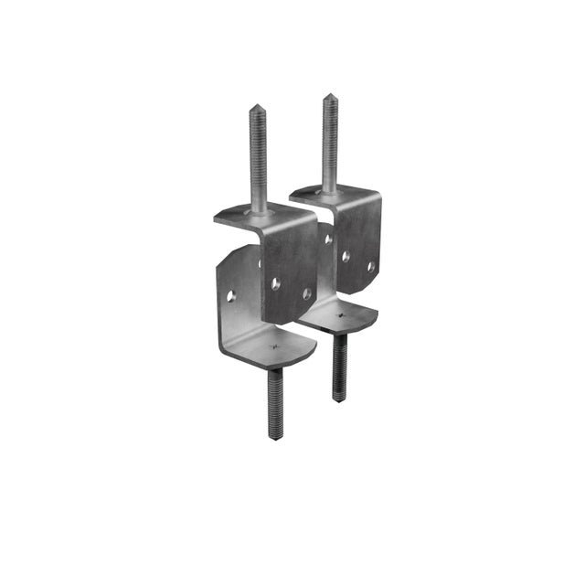 Lot de 4 équerres de fixation, l.35 mm x H.7 x P.3 cm