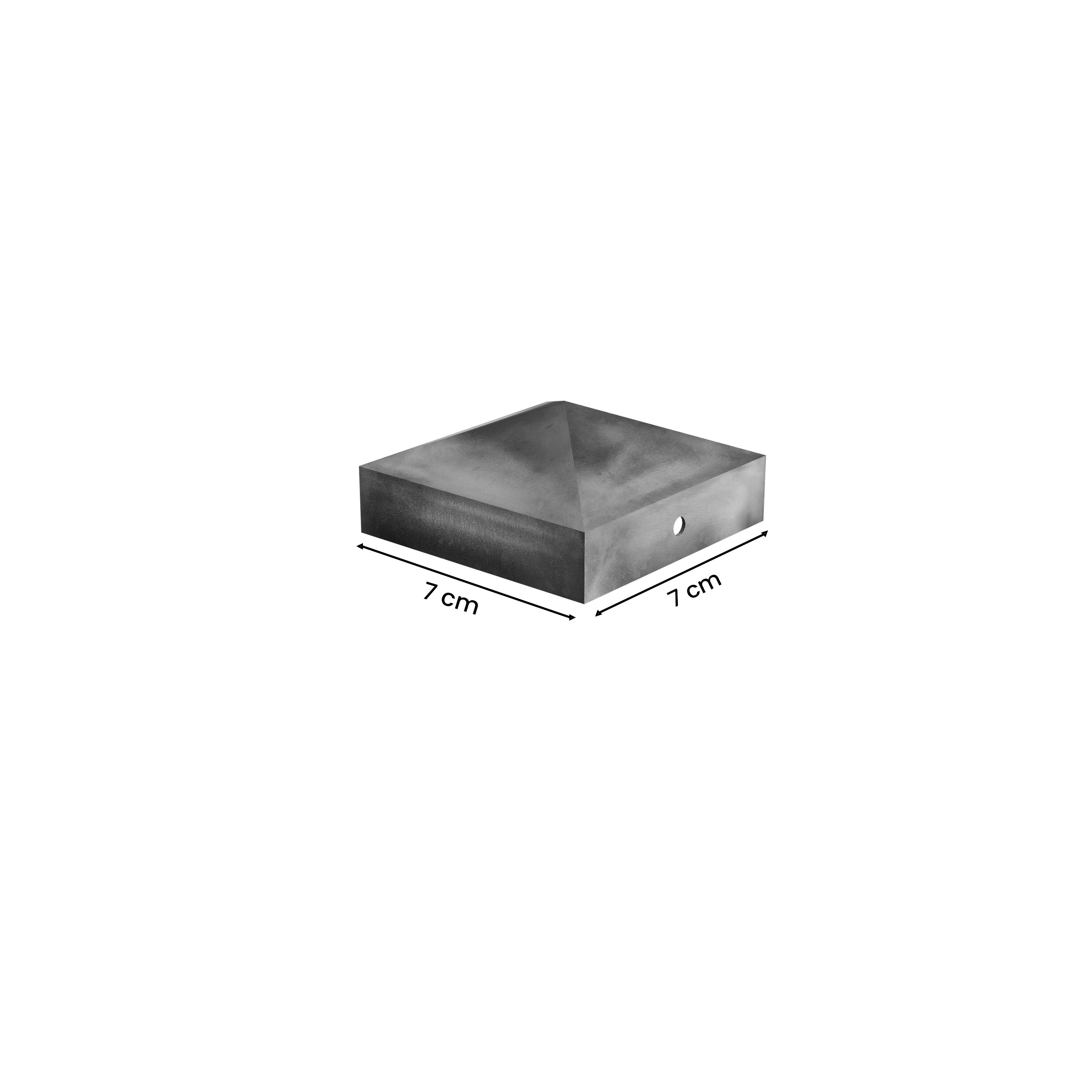 Terminal de metal PIRÂMIDE 7X7CM 2 unidades - 7