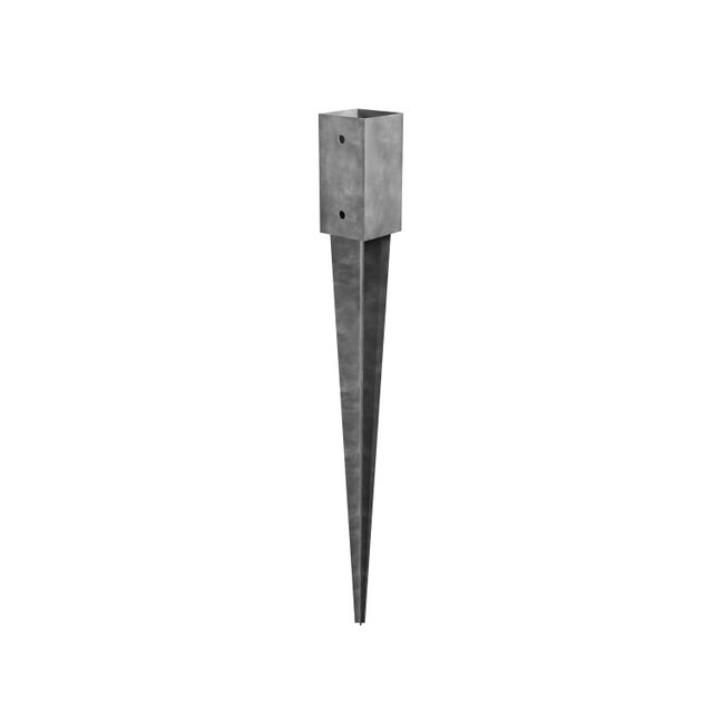 Soporte poste para  de acero para poste de 7 x 7 cm