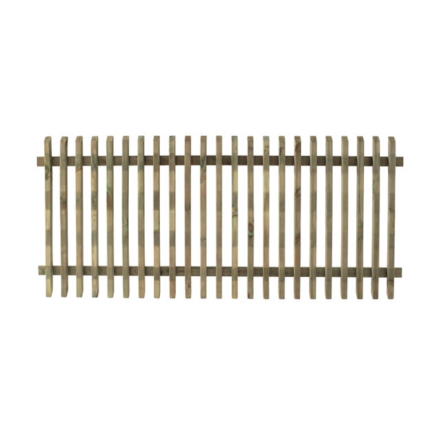 Staccionata CERLAND Pika in legno naturale galvanizzato L 180 x H 80 cm, Sp 4.5 mm