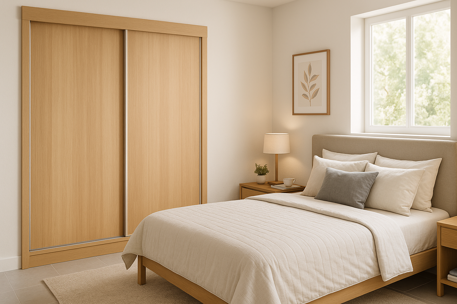 PUERTA DE ARMARIO CORREDERA ROBLE ANCHO 100 CM - 2