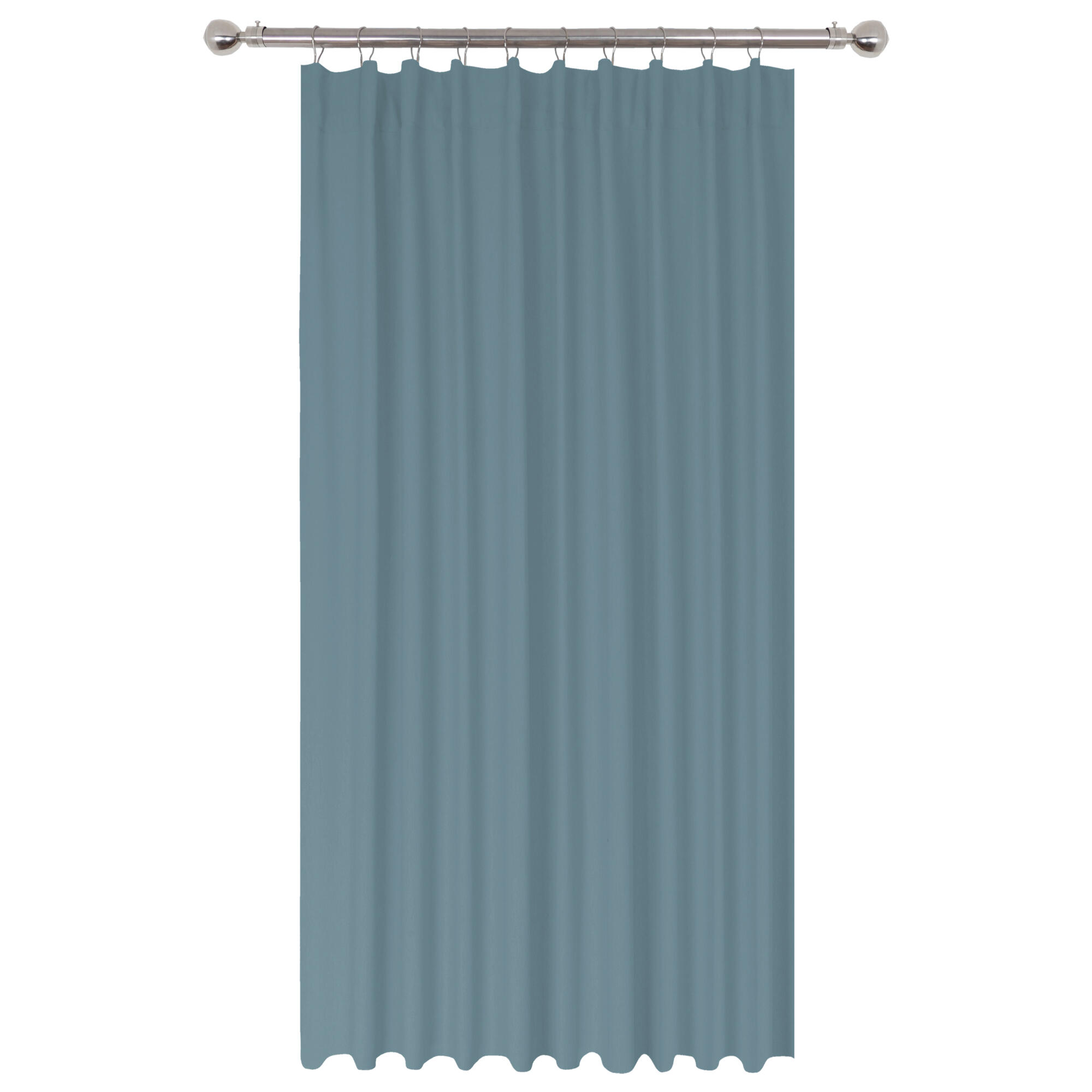 Draperie Inspire Kalpe Aqua, 140 x 280 cm, cu rejansa, albastru