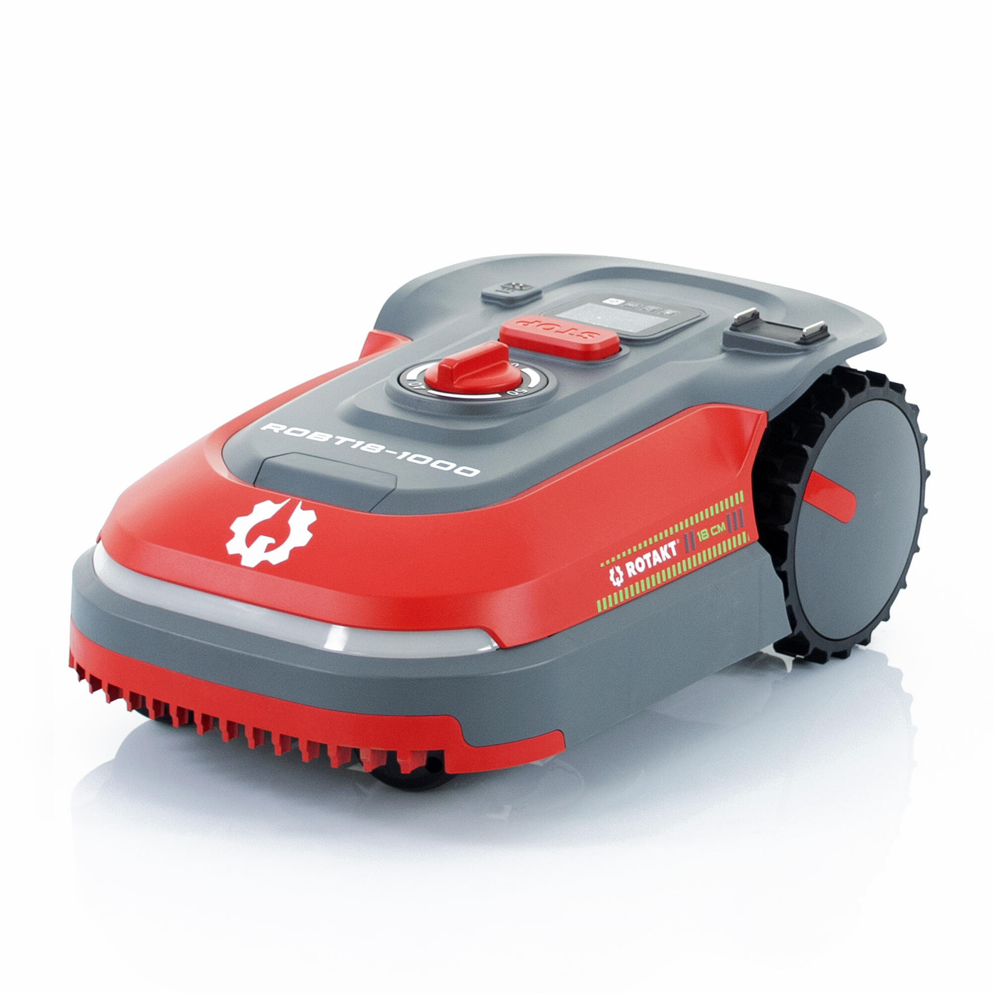 Robot pentru tuns gazon, Rotakt, cu acumulator, 18 V, latime 18 cm