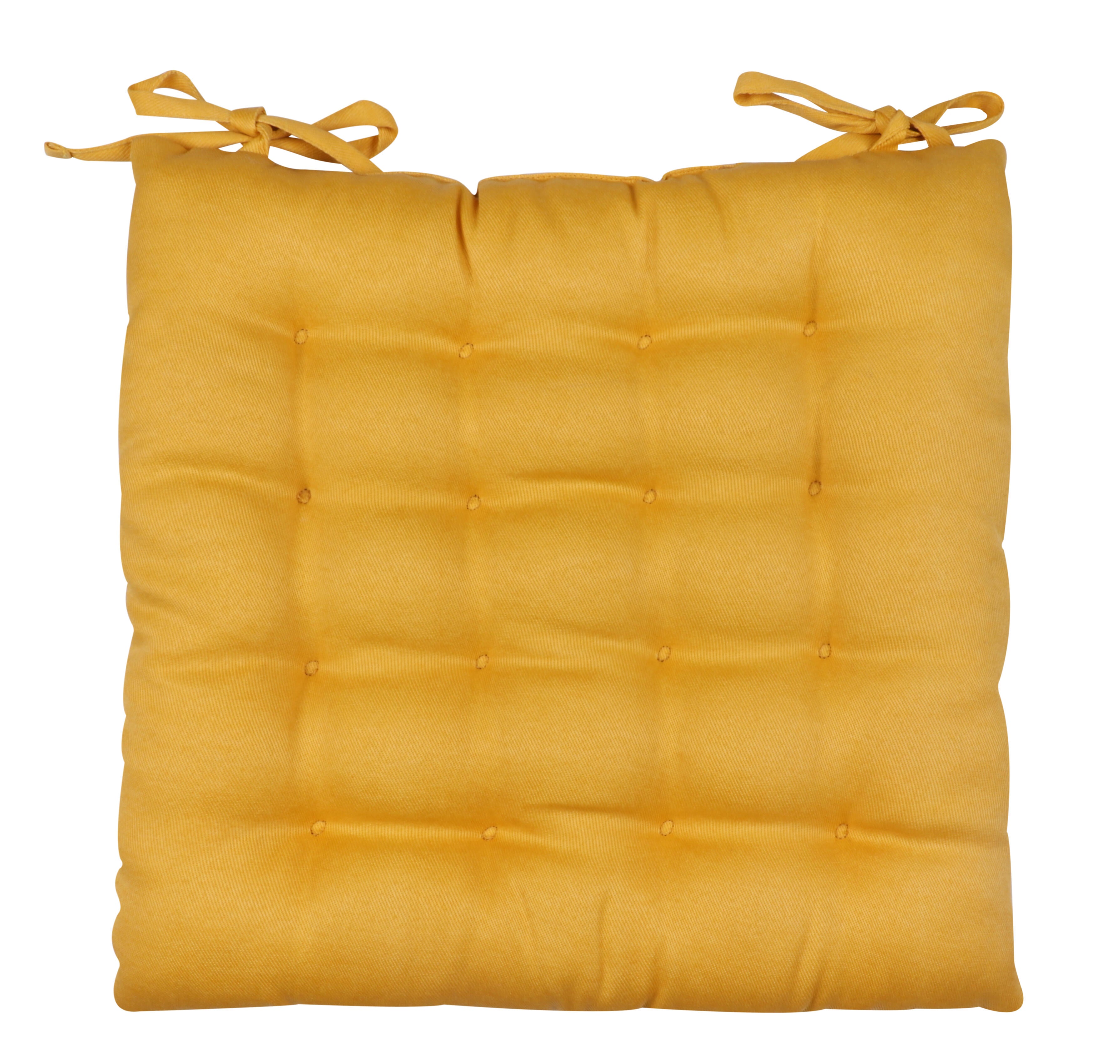 Almofada para cadeira amarela 40x40 cm Inspire Joy - 2