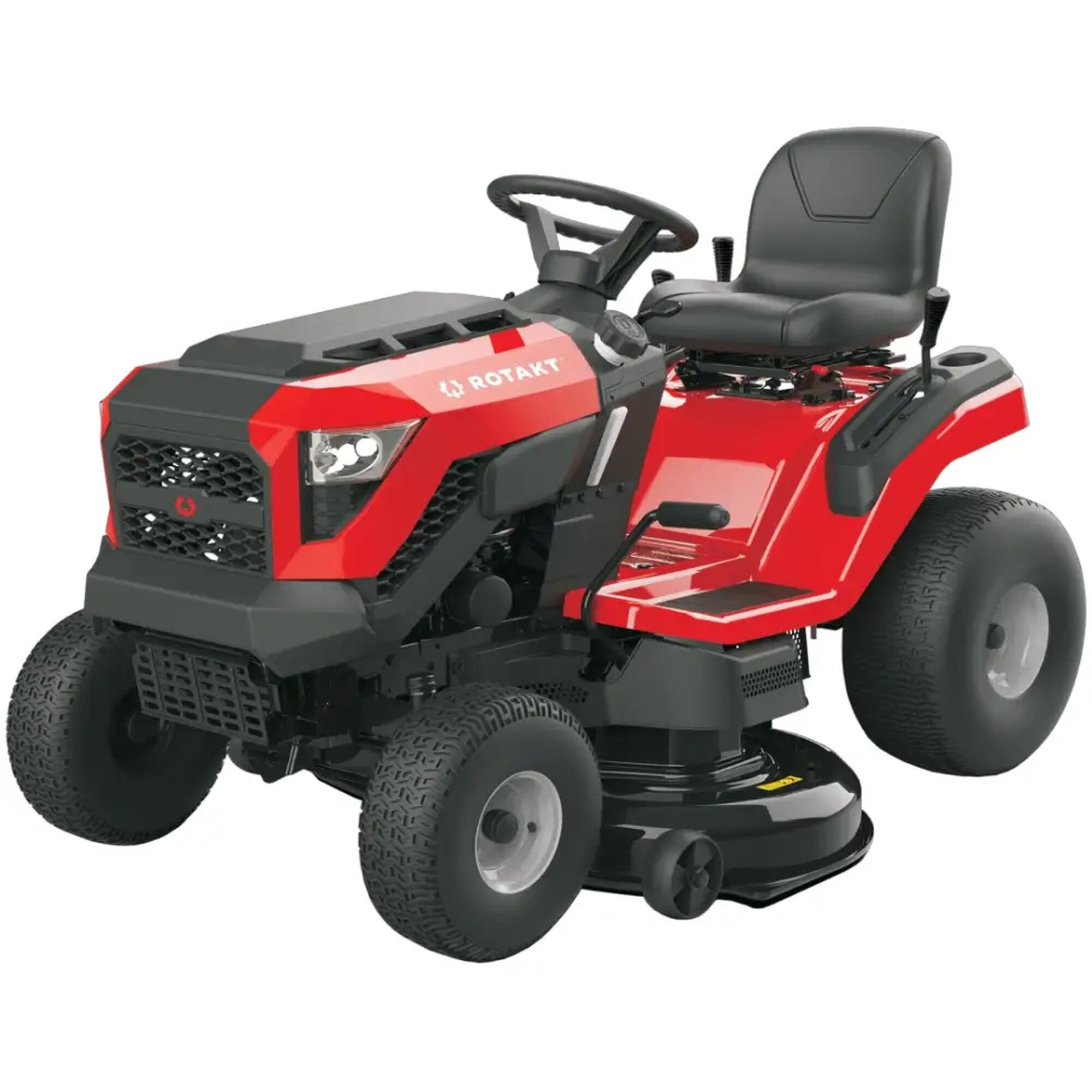 Mini tractor iarba Rotakt, pe benzina, 14.8 CP, 11.03 kW, 230 L, latime 107 cm