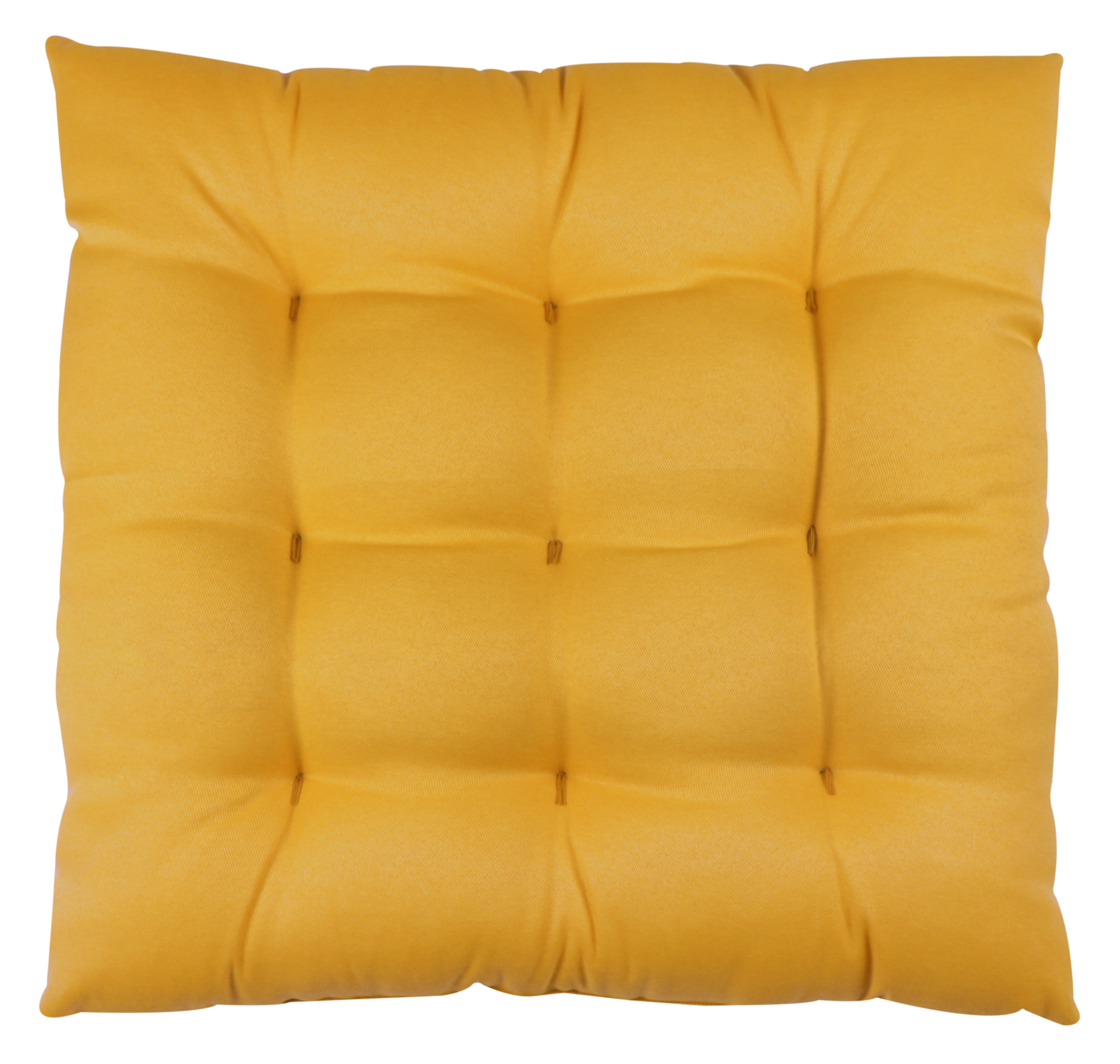 Coussin de sol Lunor, jaune, l.60 x L.60 cm, INSPIRE - 2