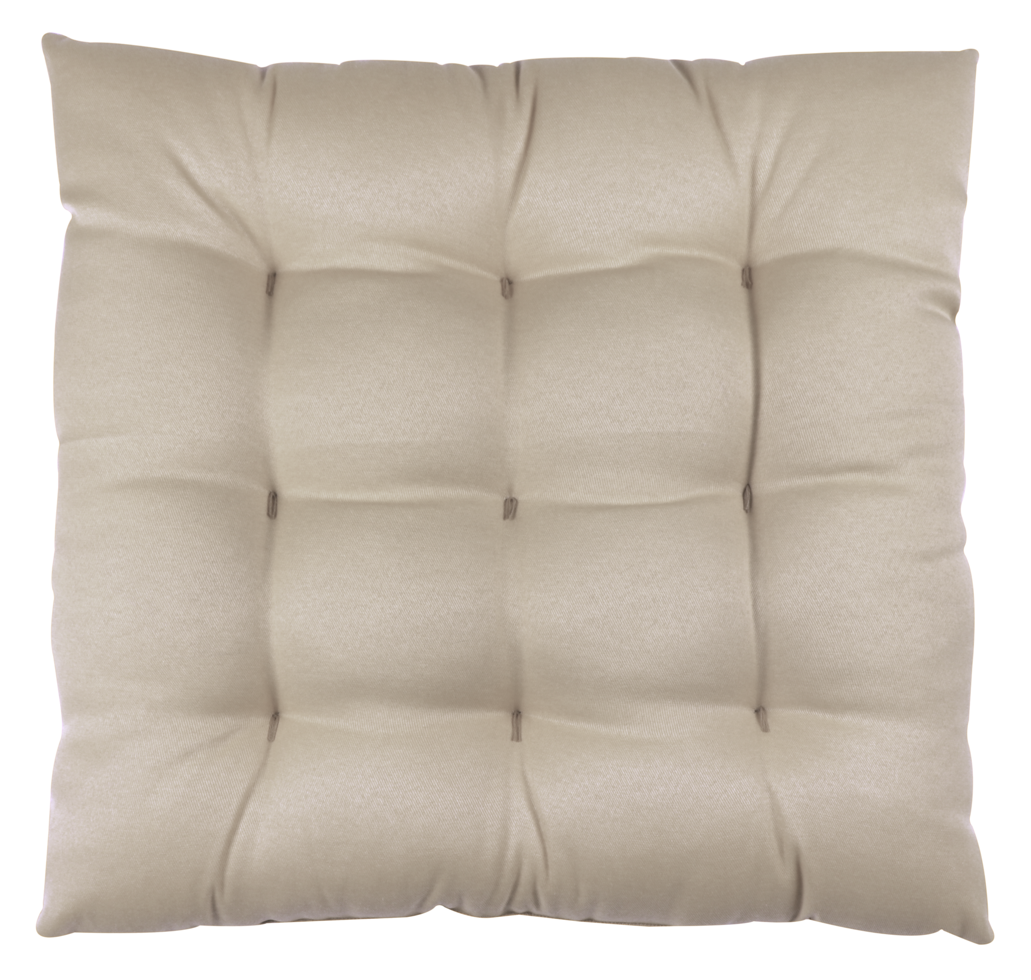 Cojín de suelo interior cuadrado Lunor algodón, poliéster algodón beige trench INSPIRE 60x60x6 cm - 2