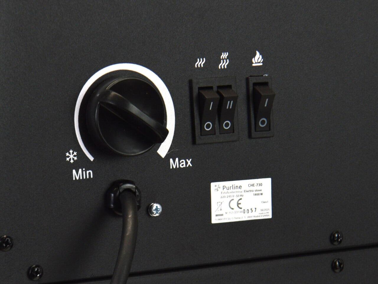 Estufa eléctrica decorativa piramidal de suelo CHE-730 - 8
