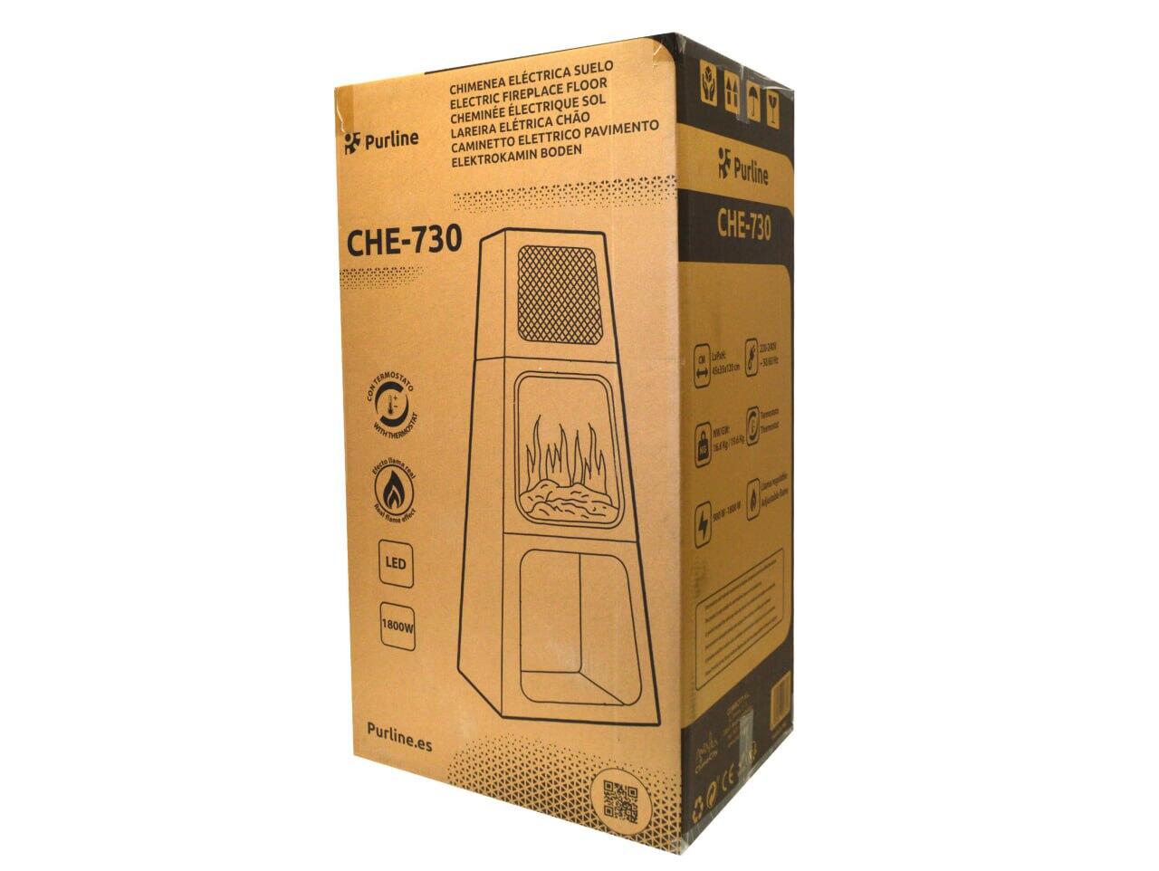 Estufa eléctrica decorativa piramidal de suelo CHE-730 - 10