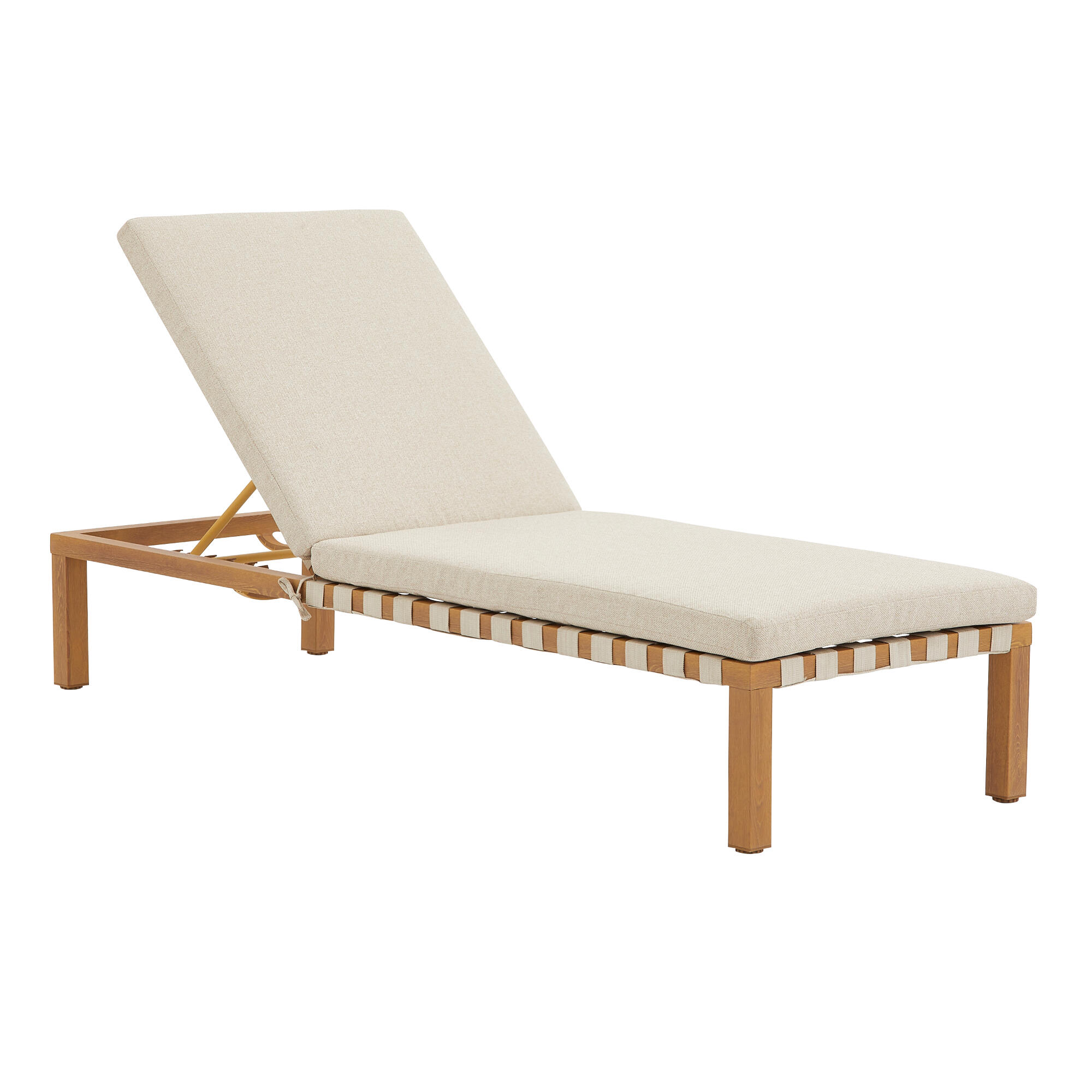 Sezlong Naterial Okinawa, aluminiu, 66.5 x 190 x 92 cm, bej
