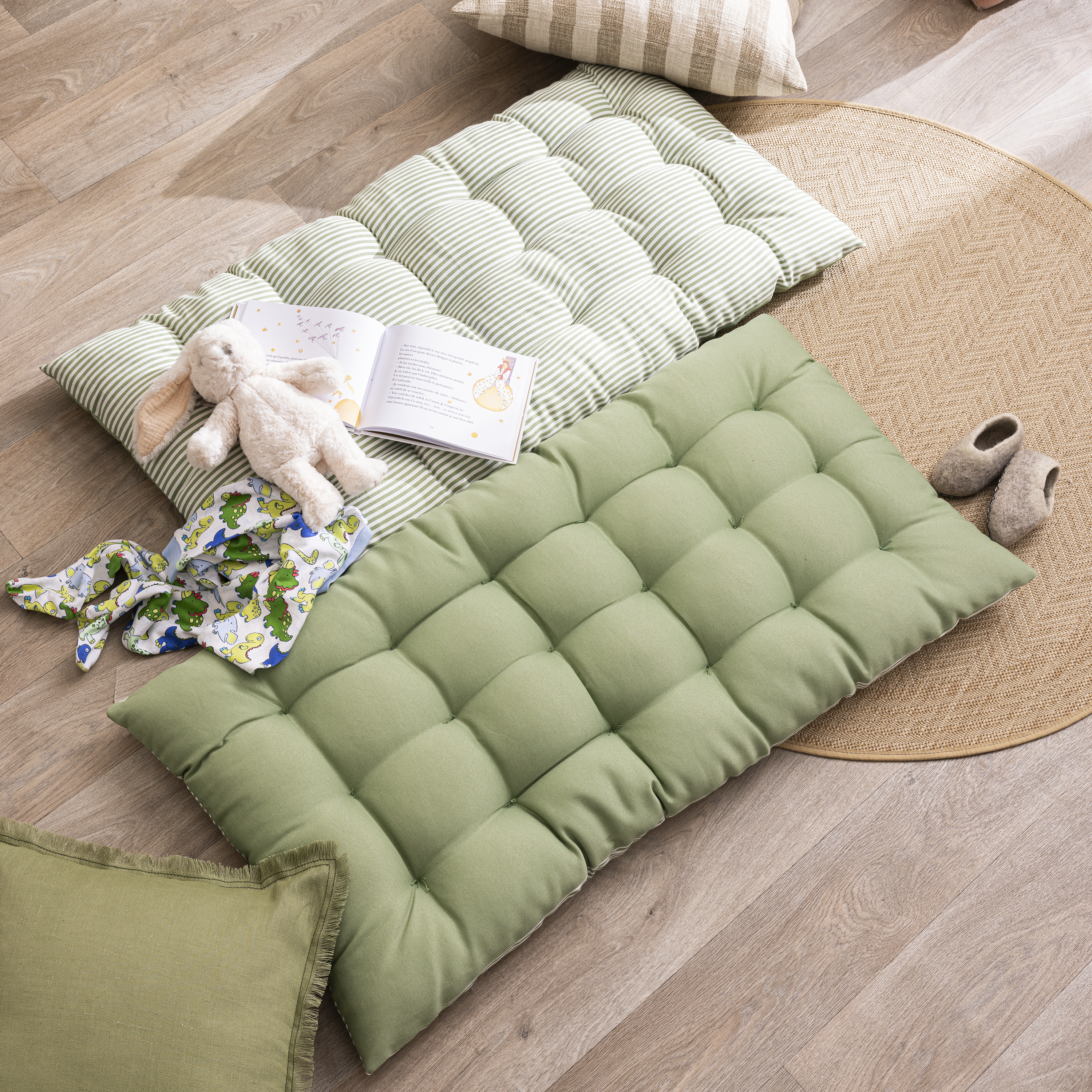 Almofada de chão Lunor 120x60x6 verde Inspire - 12