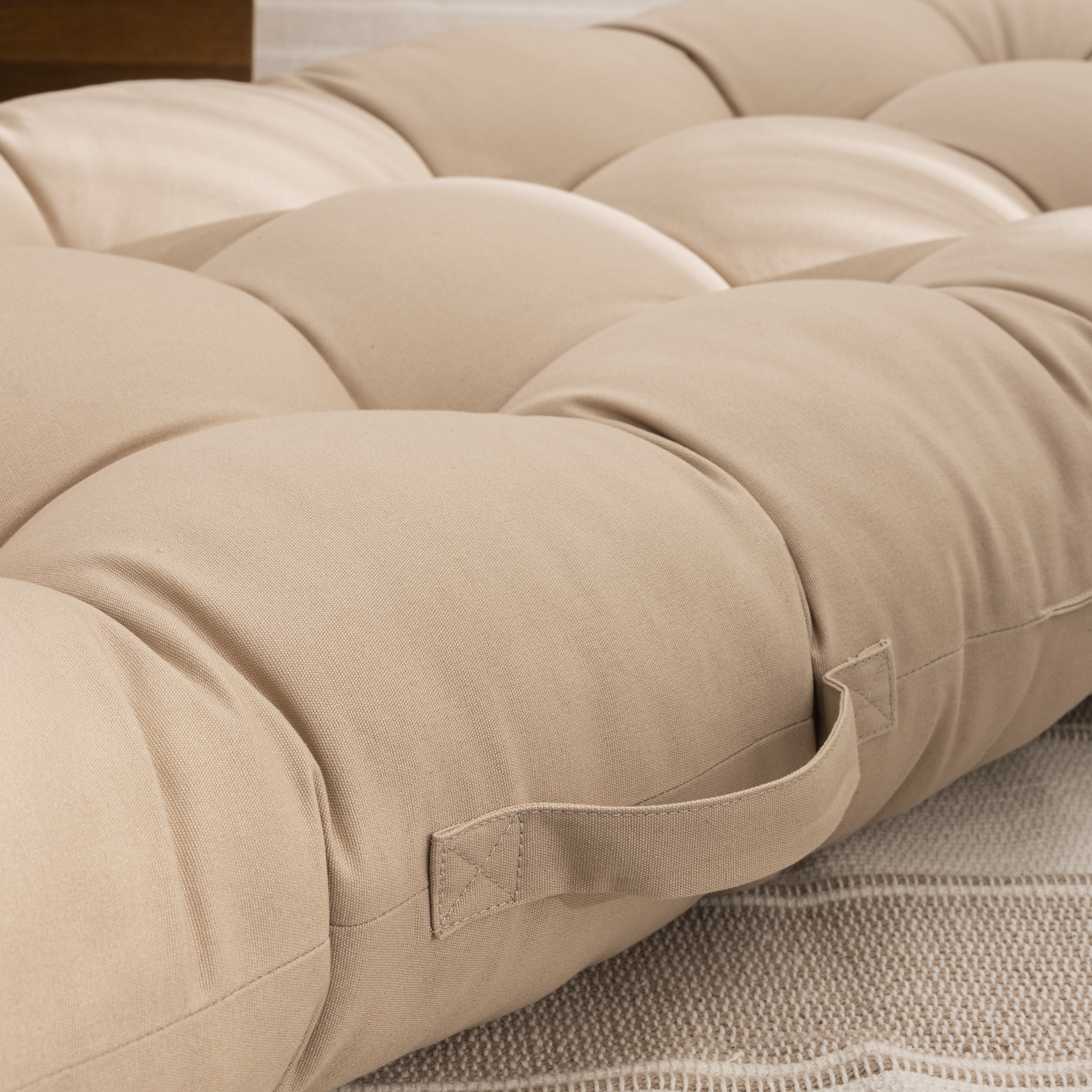 Coussin de sol New luck, beige, l.60 x L.120 cm, INSPIRE - 5