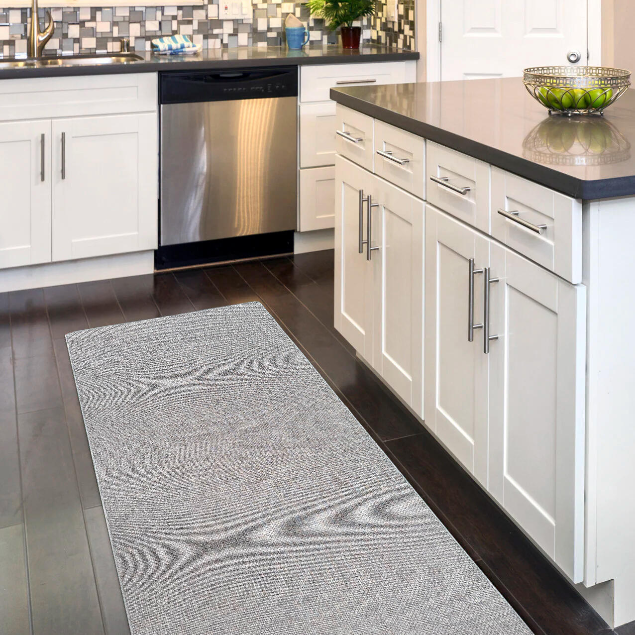 Tapete liso Genova 240x60cm cinza - 2