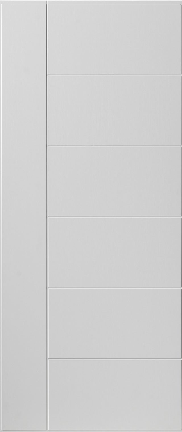 Pannello per porta blindata rivestito melamina pvc bianco L 90.7  x H 210 cm, Sp 7 mm