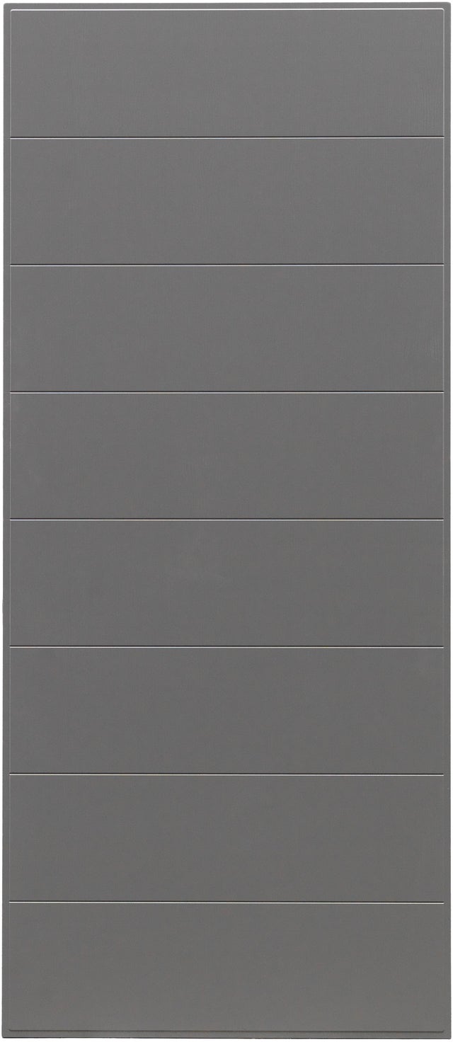 Pannello per porta blindata rivestito melamina pvc grigio L 90.7  x H 210 cm, Sp 7 mm