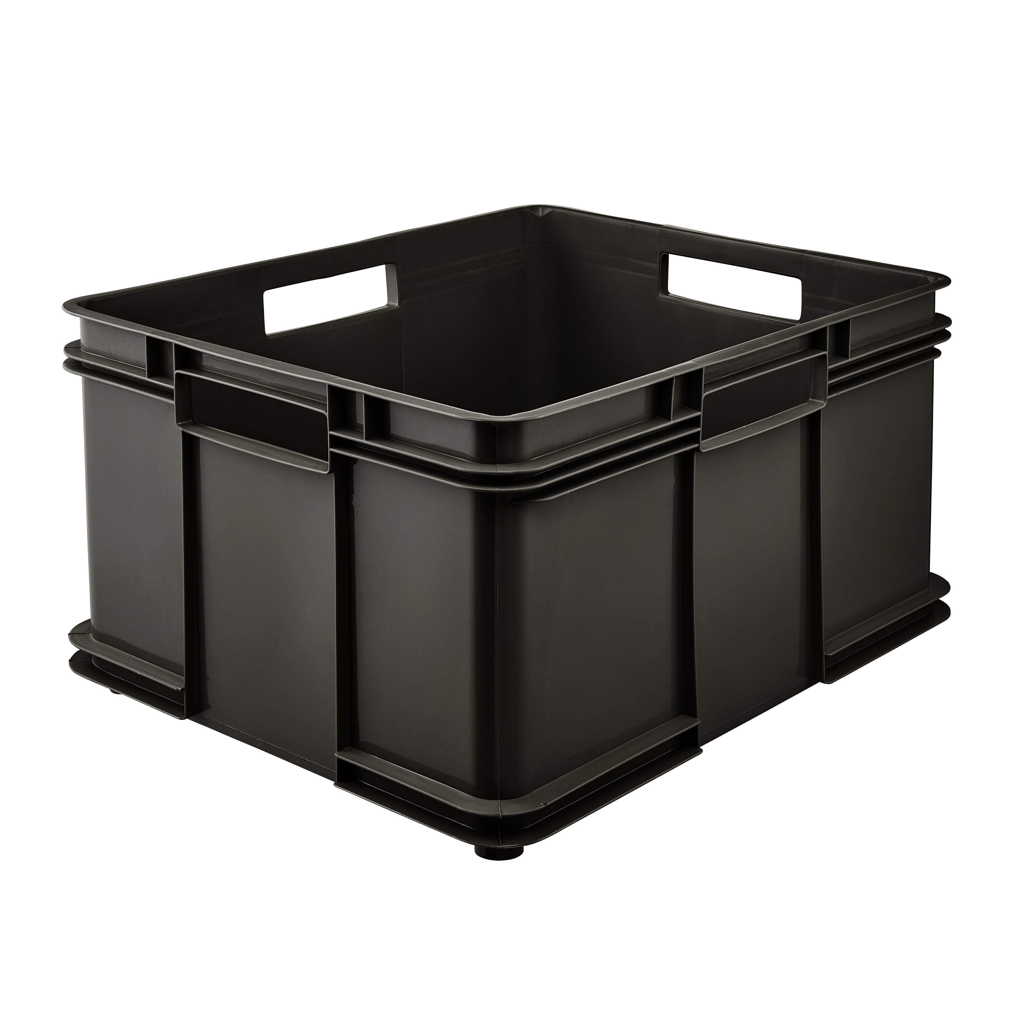 Pojemnik Spaceo Bruno z uchwytem grafitowy 54 l 52x28x58 cm