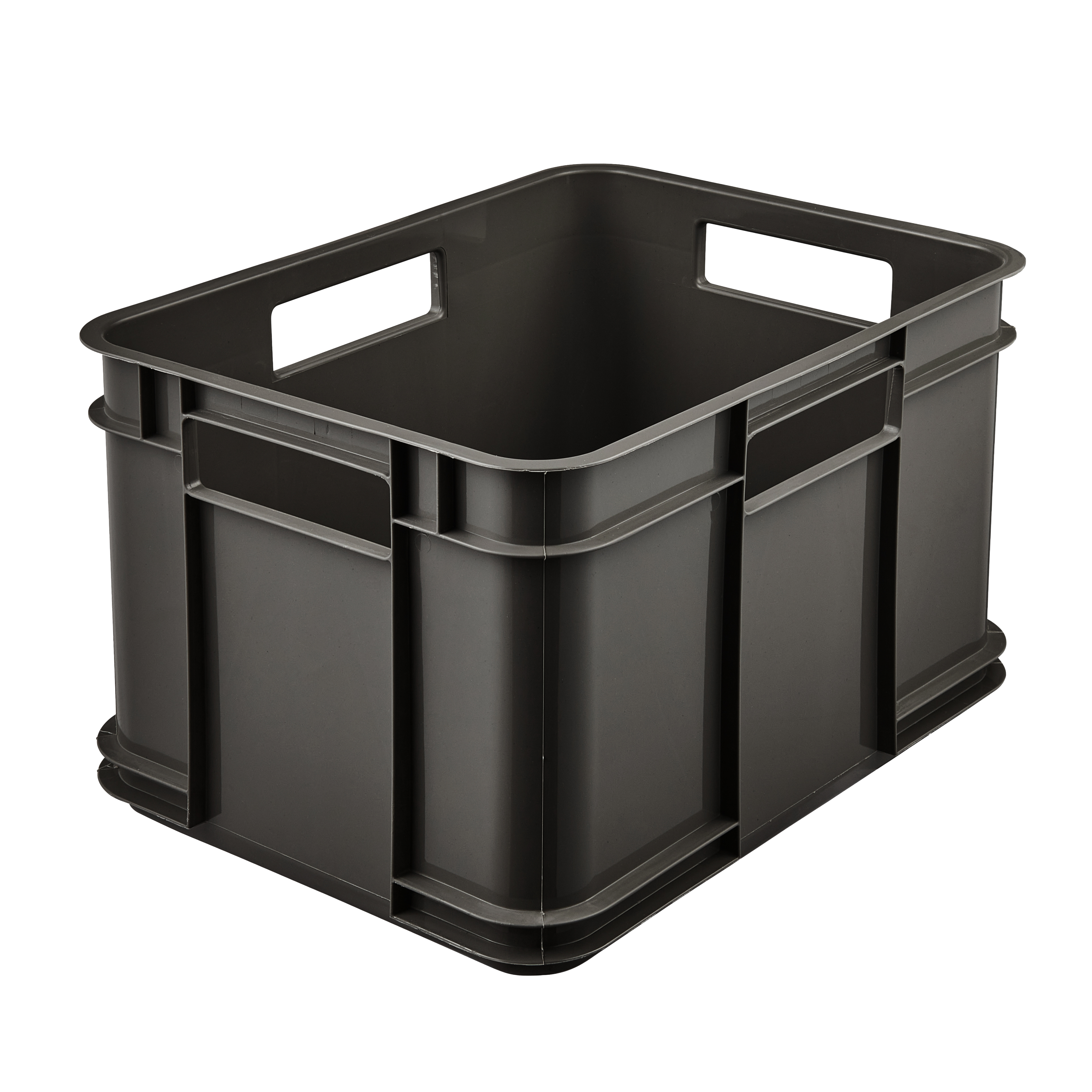 Pojemnik Spaceo Bruno z uchwytem grafitowy 16 l 35x22x27 cm