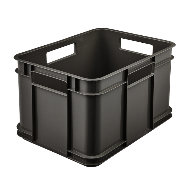 Pojemnik Spaceo Bruno z uchwytem grafitowy 16 l 35x22x27 cm