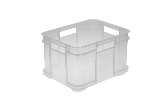 Pojemnik Spaceo Bruno z uchwytem transparentny 16 l 35x22x27 cm