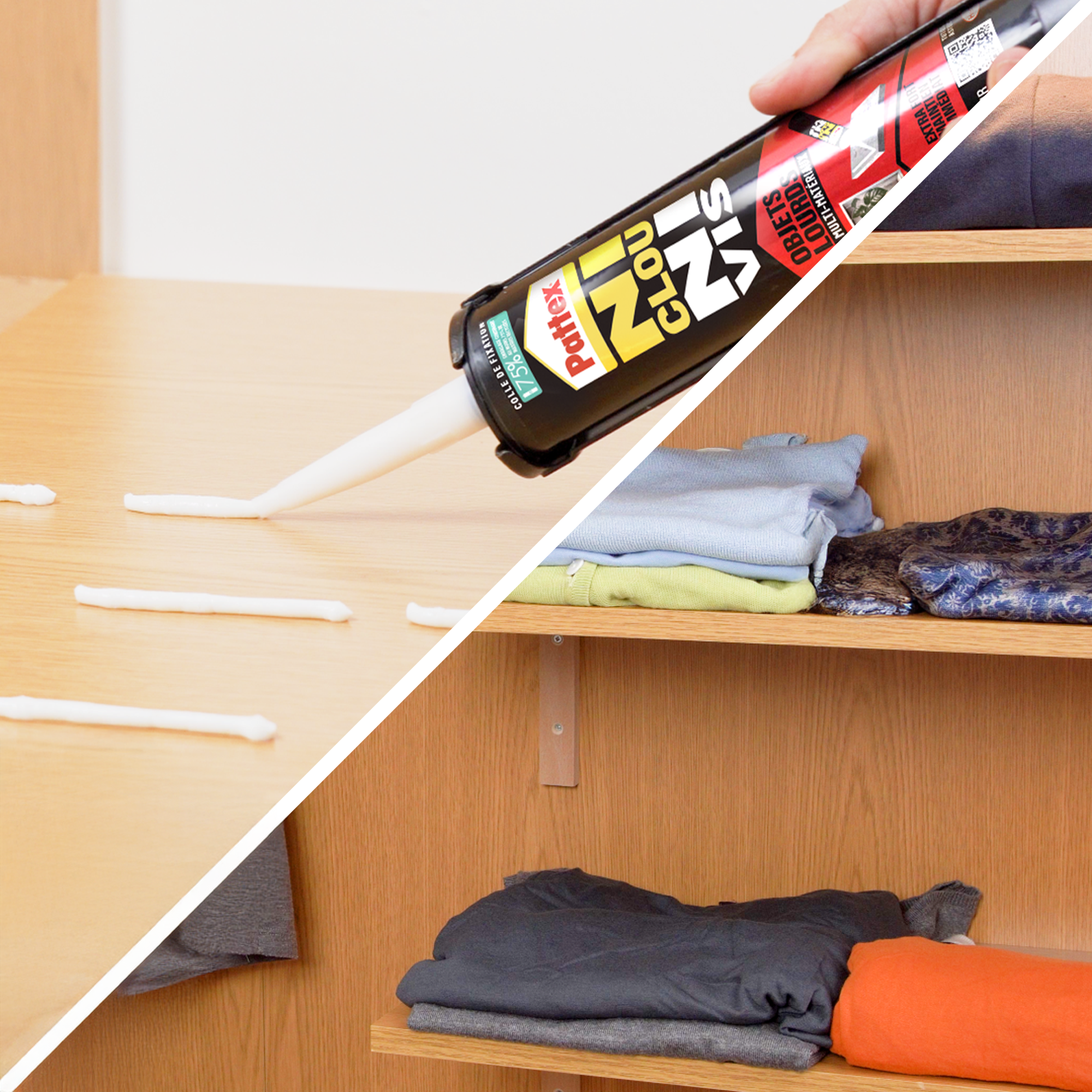 Colle de fixation pâte MS polymère Ncnv objets lourds PATTEX, 460 g blanc - 3