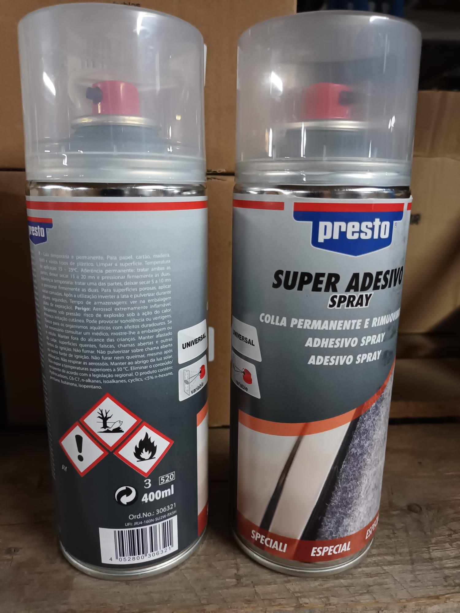 Cola spray adesivo incolor 400 ml Presto - 2