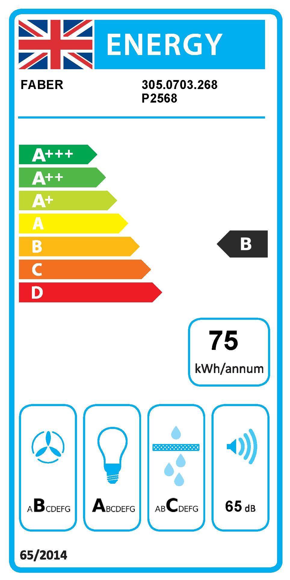 Cappa a incasso IN-NOVA ZERO DRIP LITE A75 FABER argento L 75 cm - 6