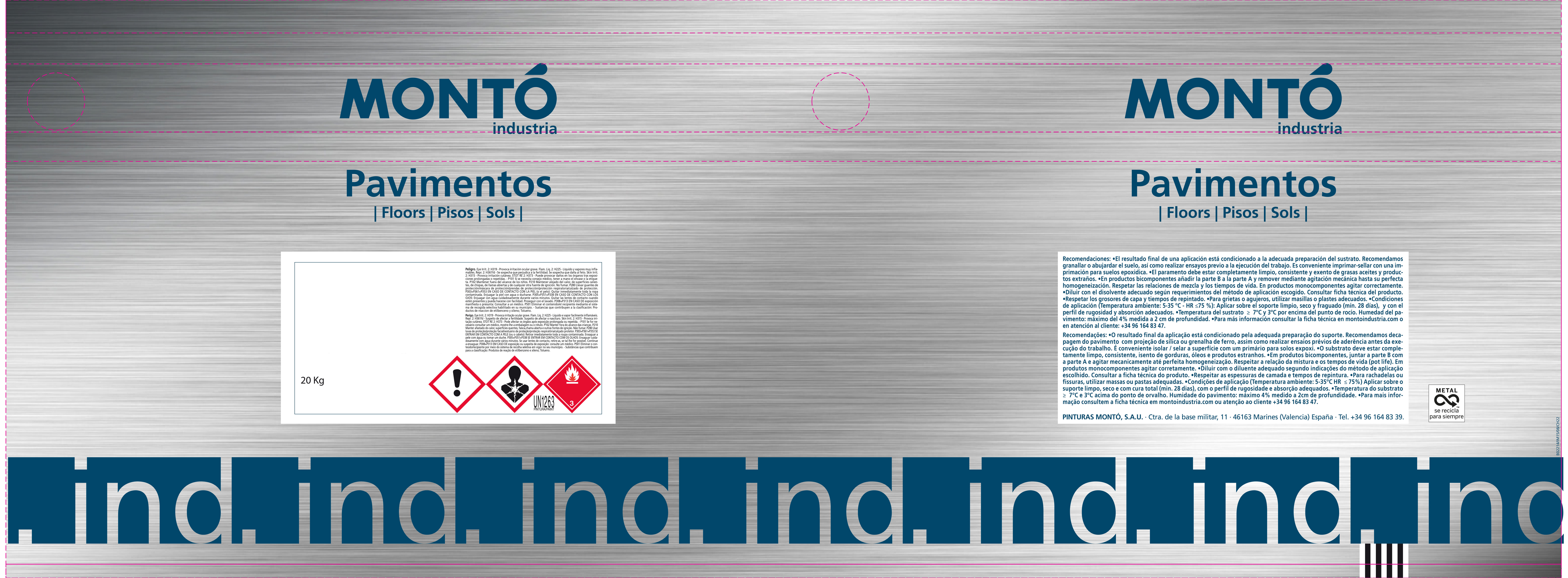 PINTURA SEÑALIZACIÓN Y PARKING 5KG ROJO 3020 - 3