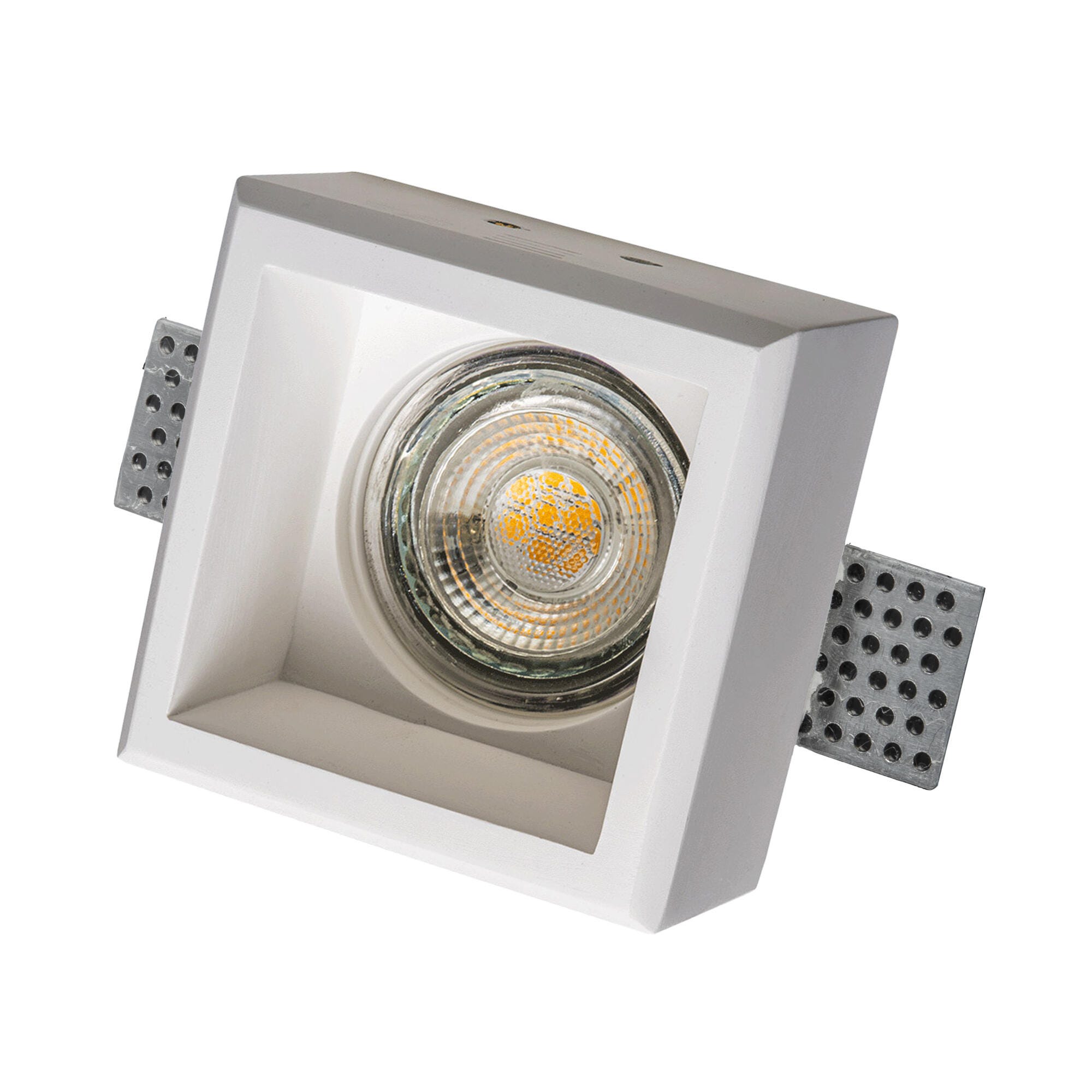 Downlight LED empotrable ALVERLAMP blanco cuadrado 749 luz blanco ...